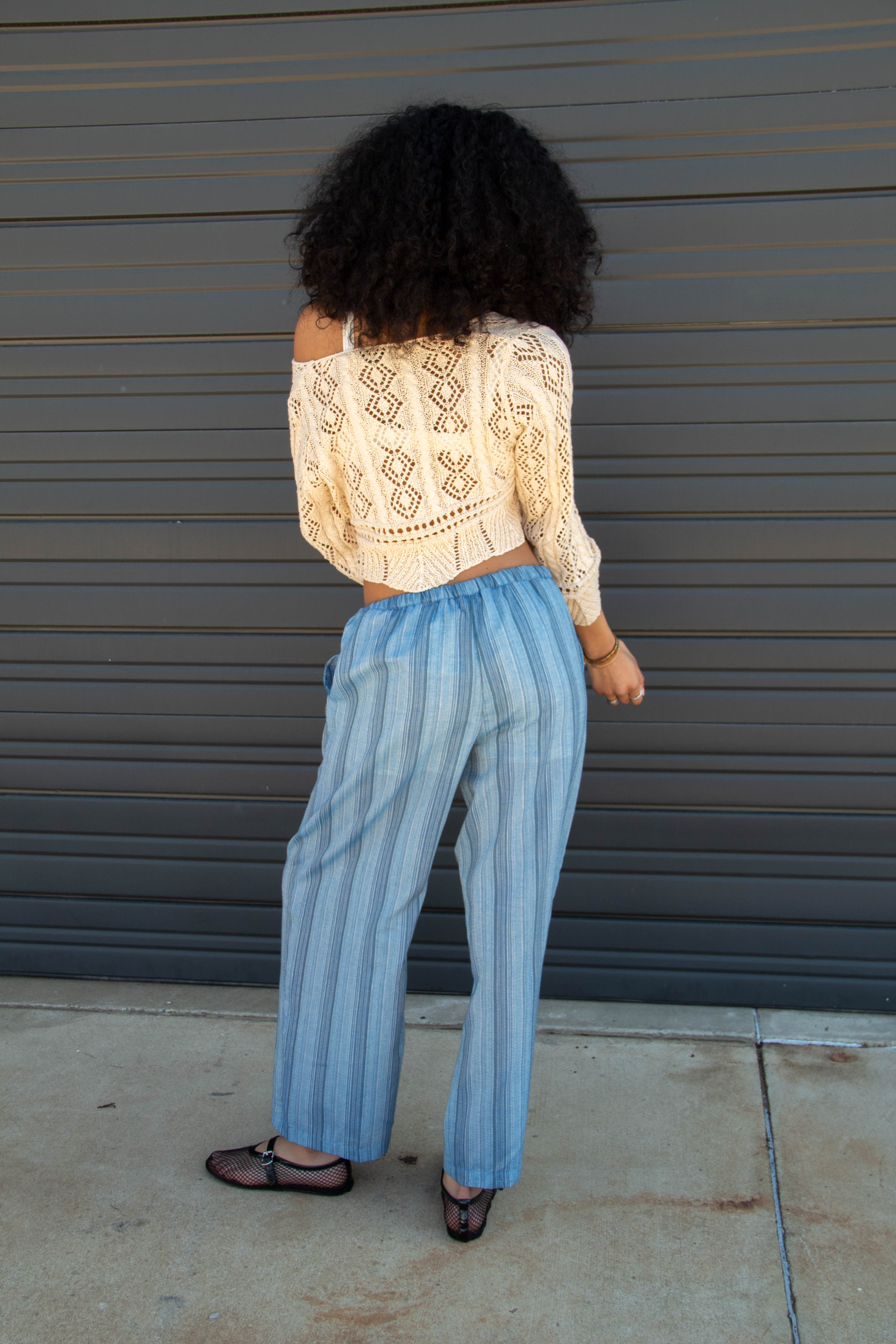 Striped Wide Leg Pants