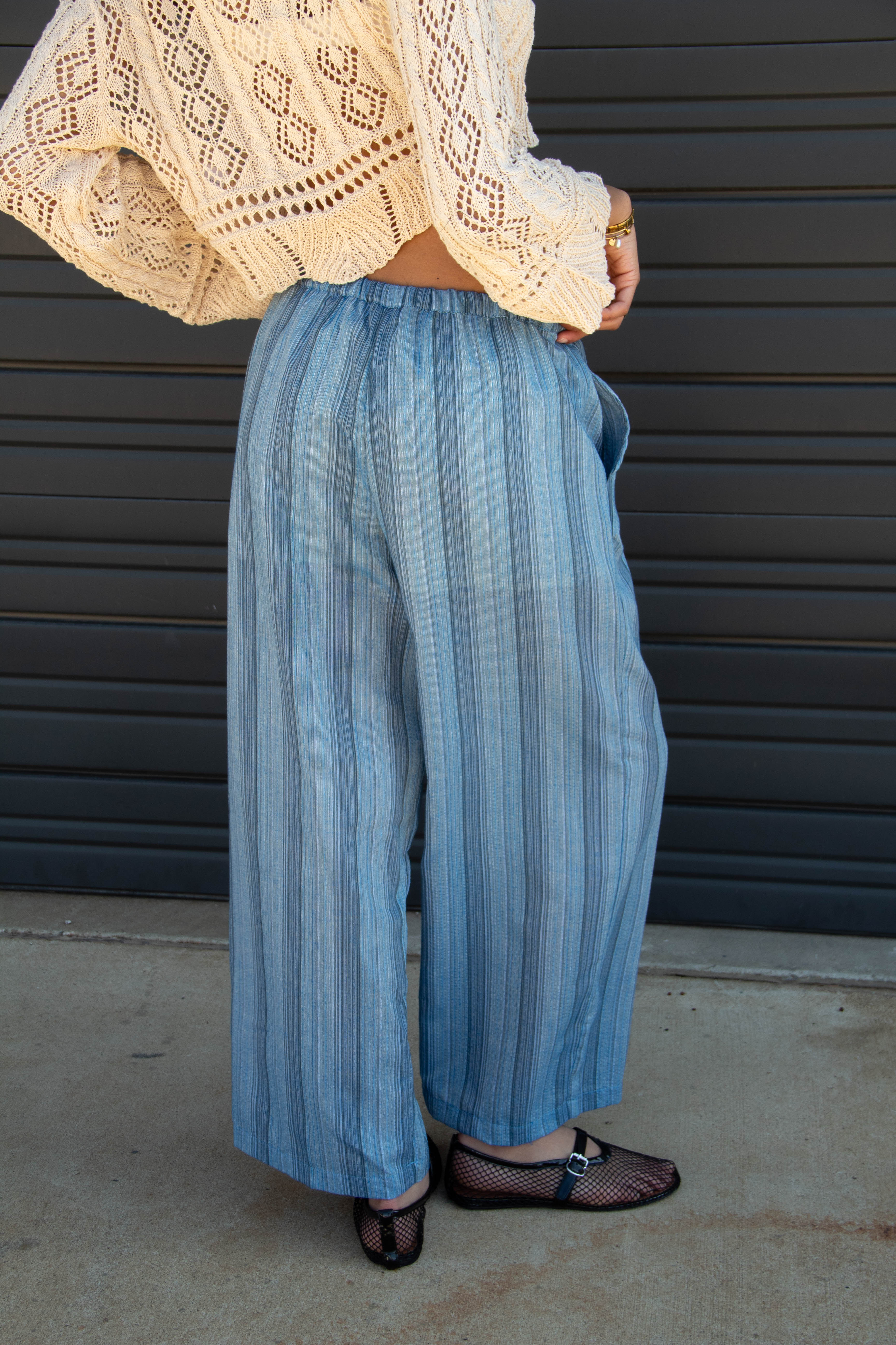 Striped Wide Leg Pants