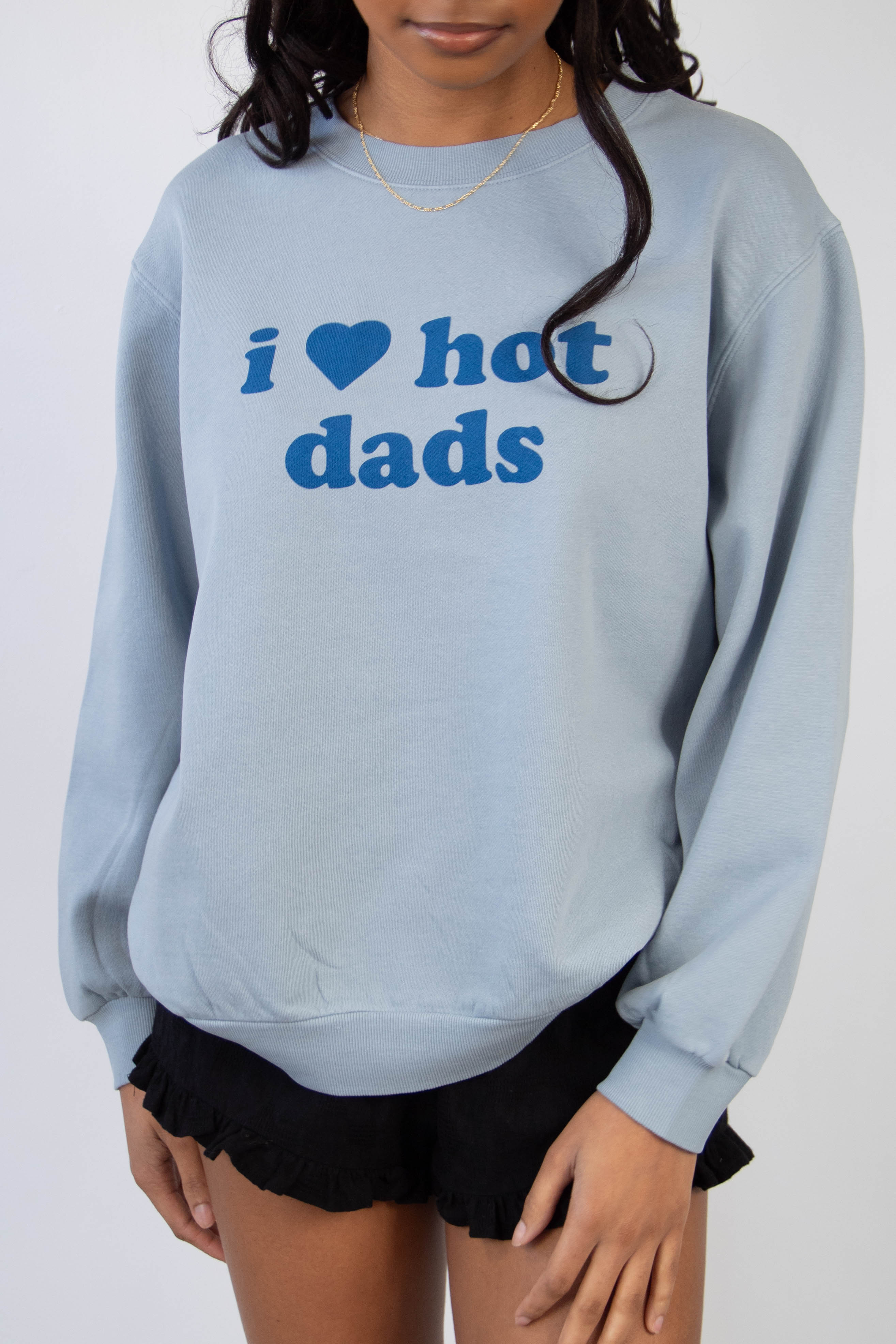 Hot Dads Graphic Crew Sweatshirt