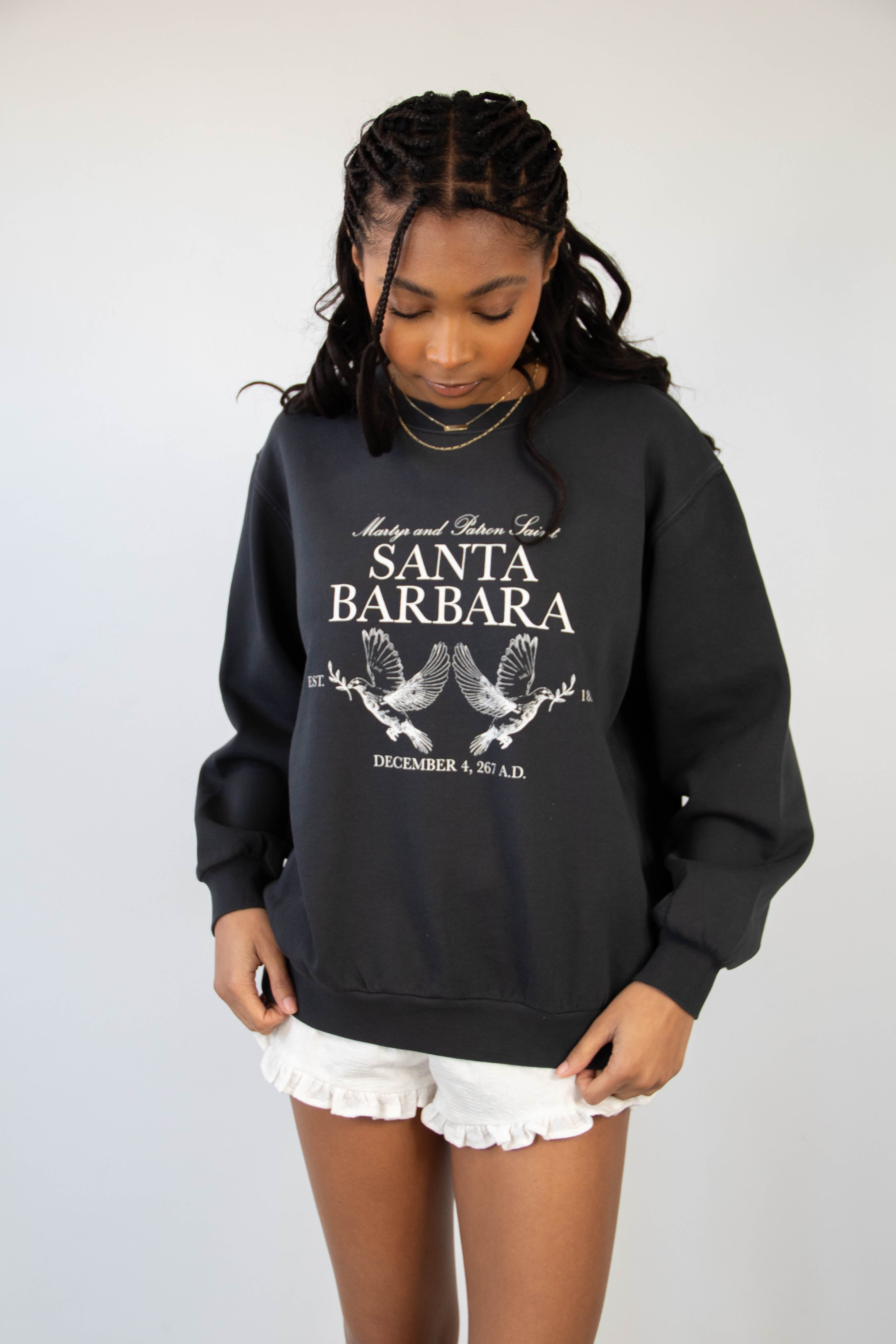 Santa Barbara Graphic Crew Sweatshirt