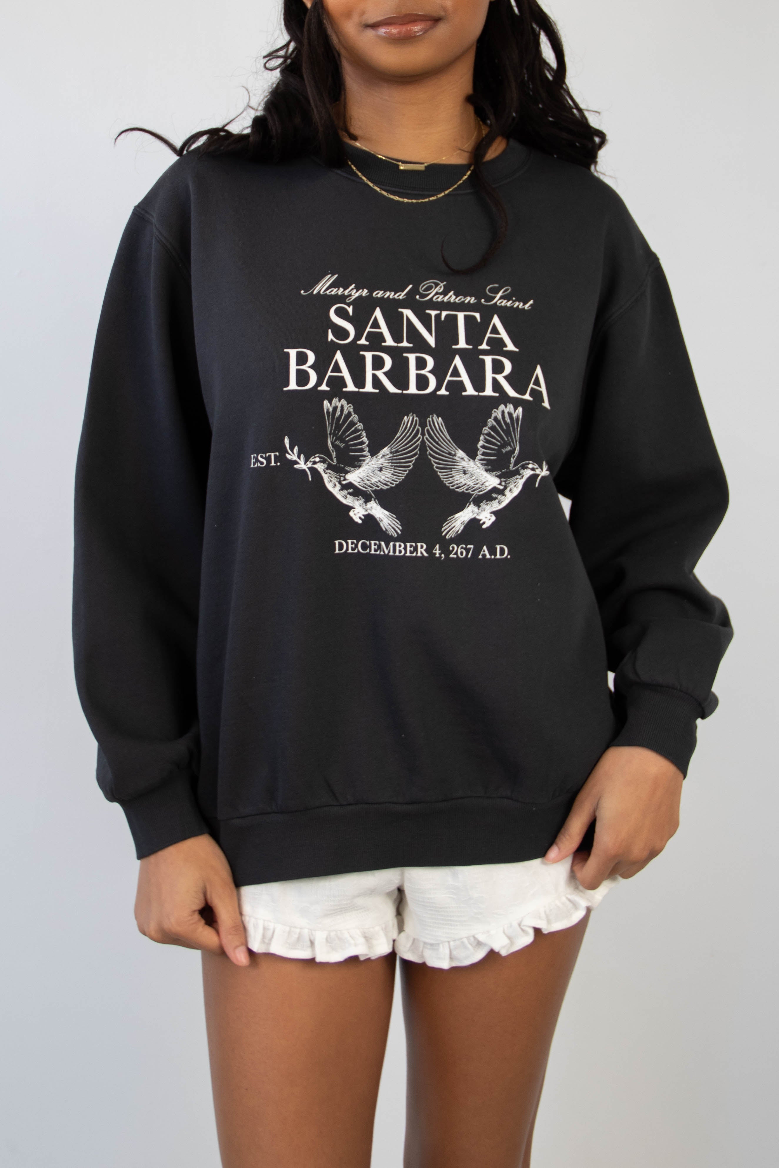 Santa Barbara Graphic Crew Sweatshirt