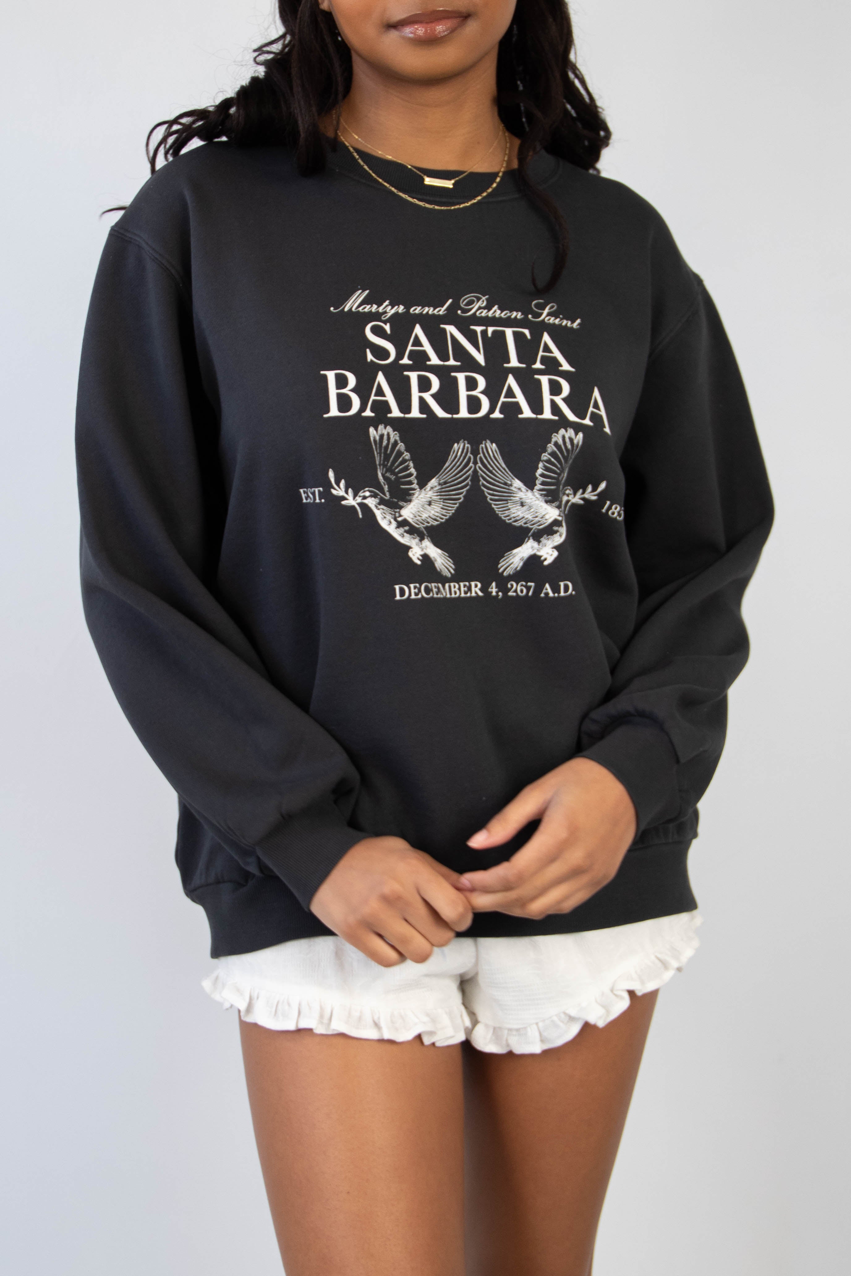 Santa Barbara Graphic Crew Sweatshirt