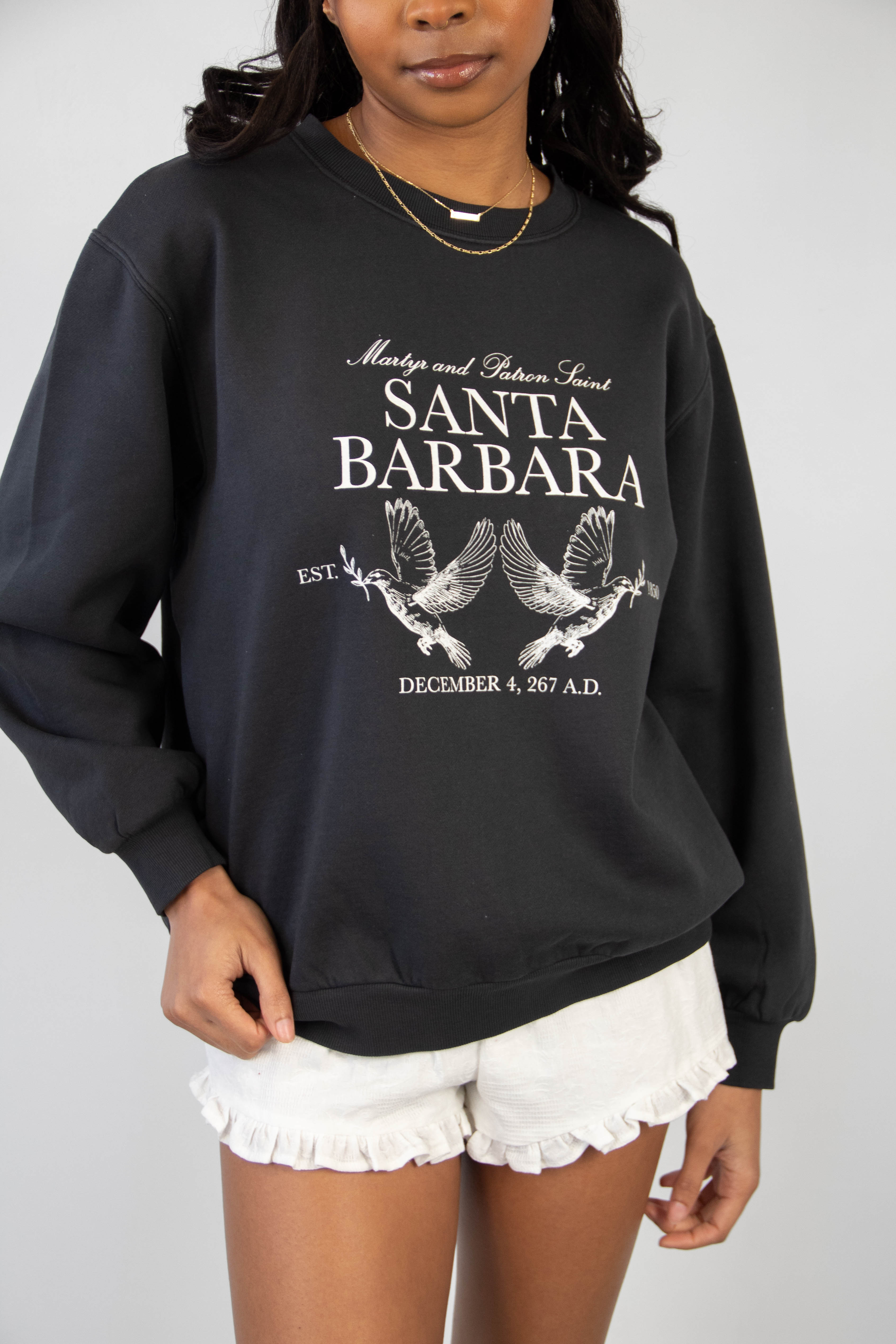 Santa Barbara Graphic Crew Sweatshirt