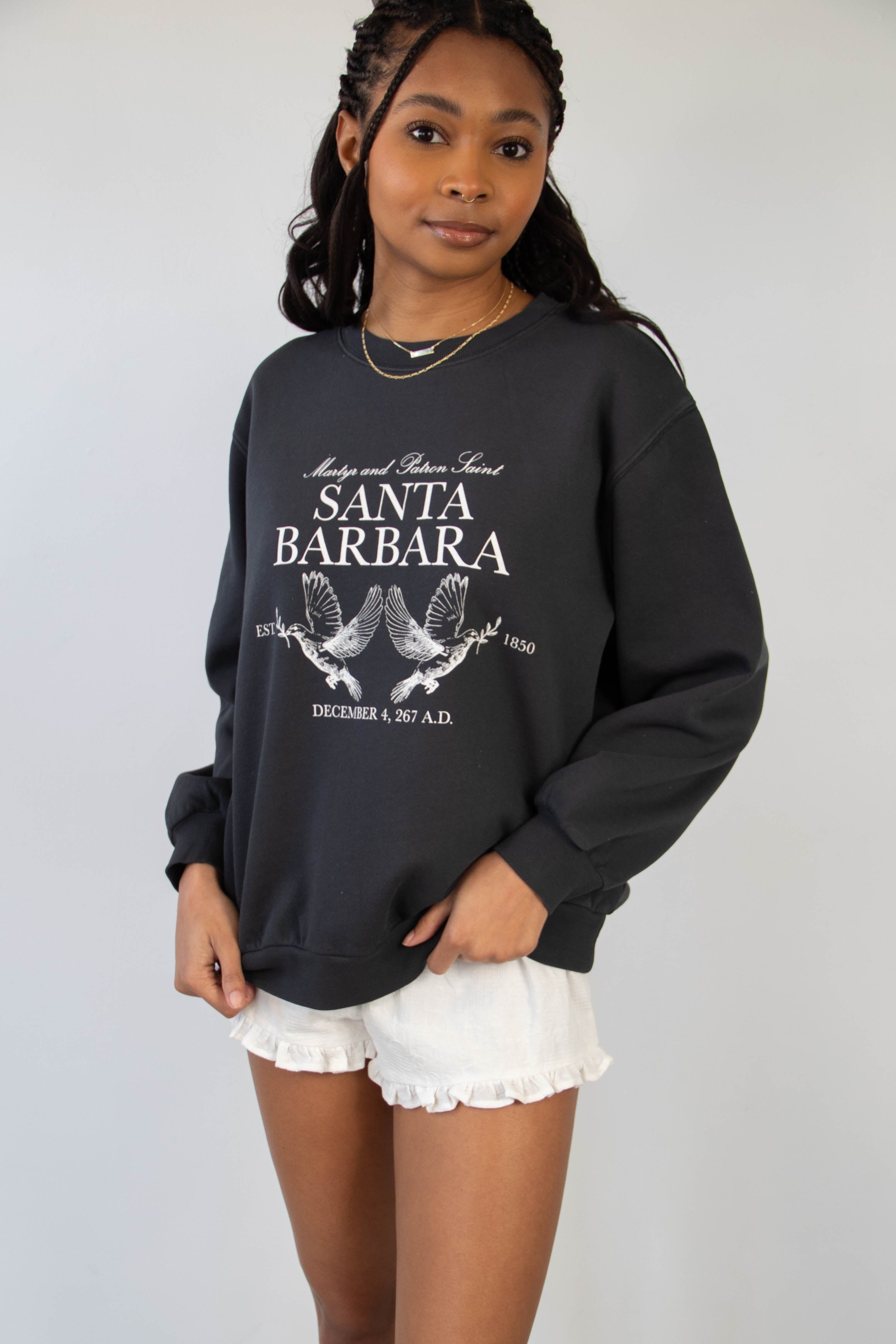 Santa Barbara Graphic Crew Sweatshirt