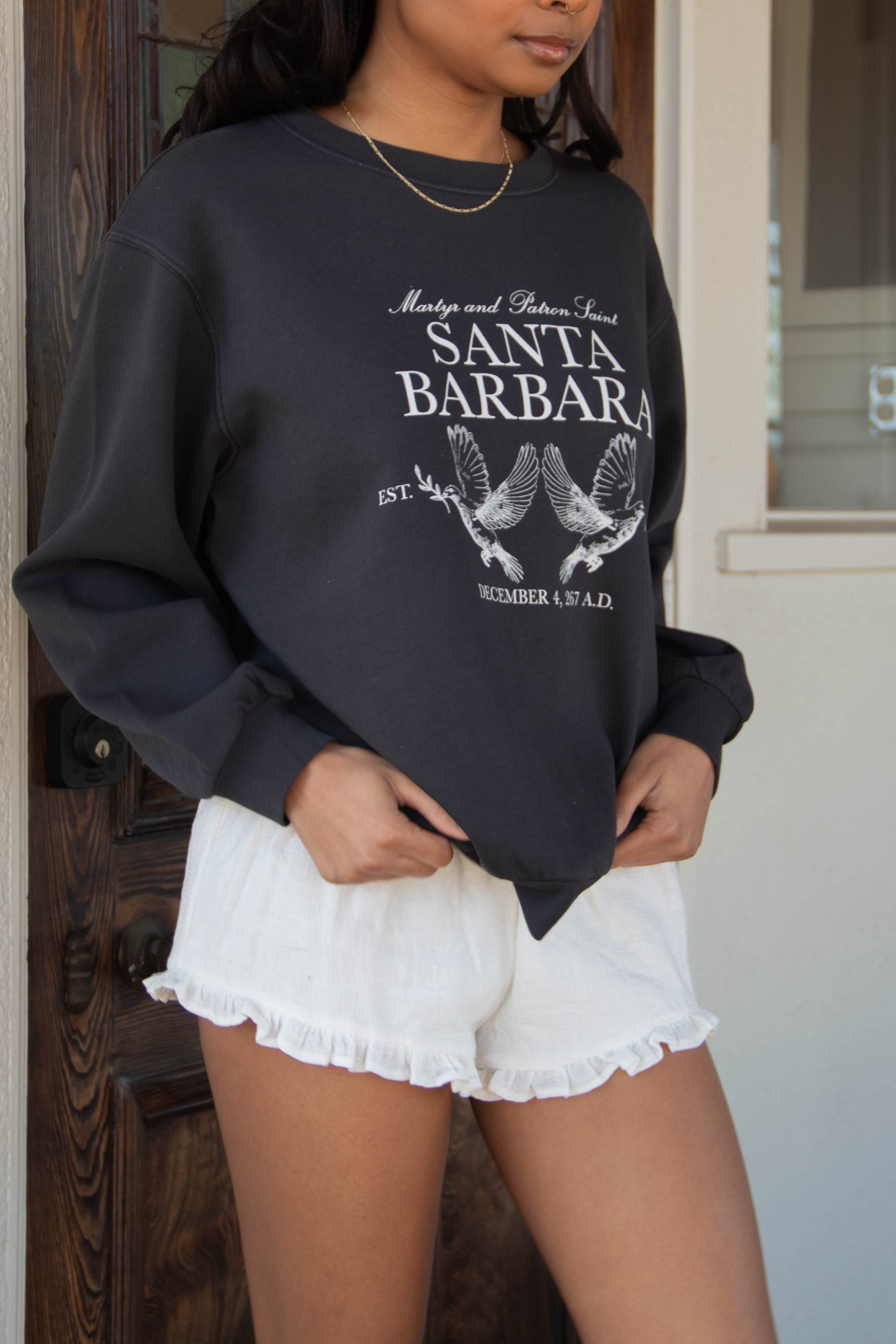 Santa Barbara Graphic Crew Sweatshirt