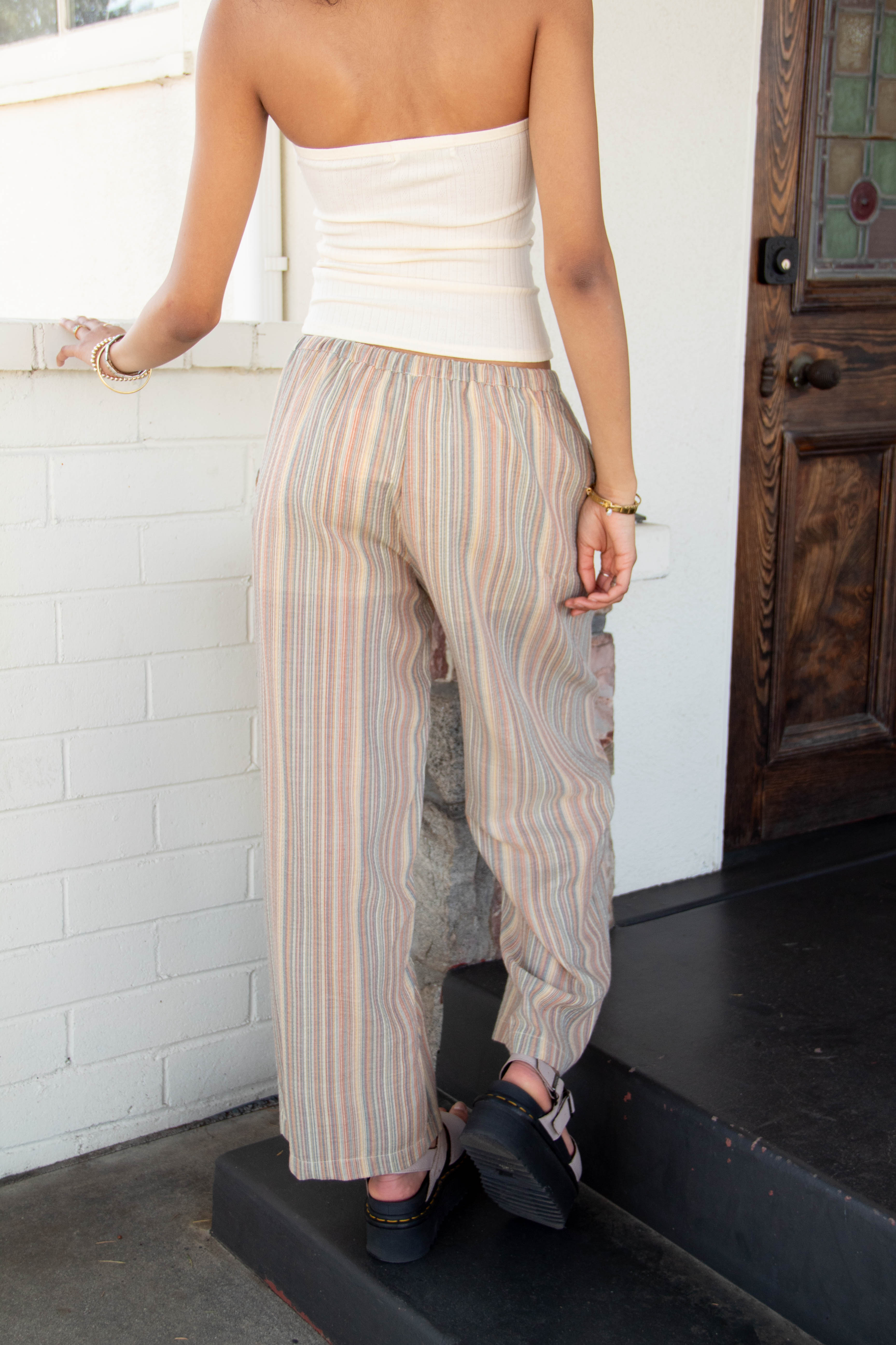 Striped Wide Leg Pants