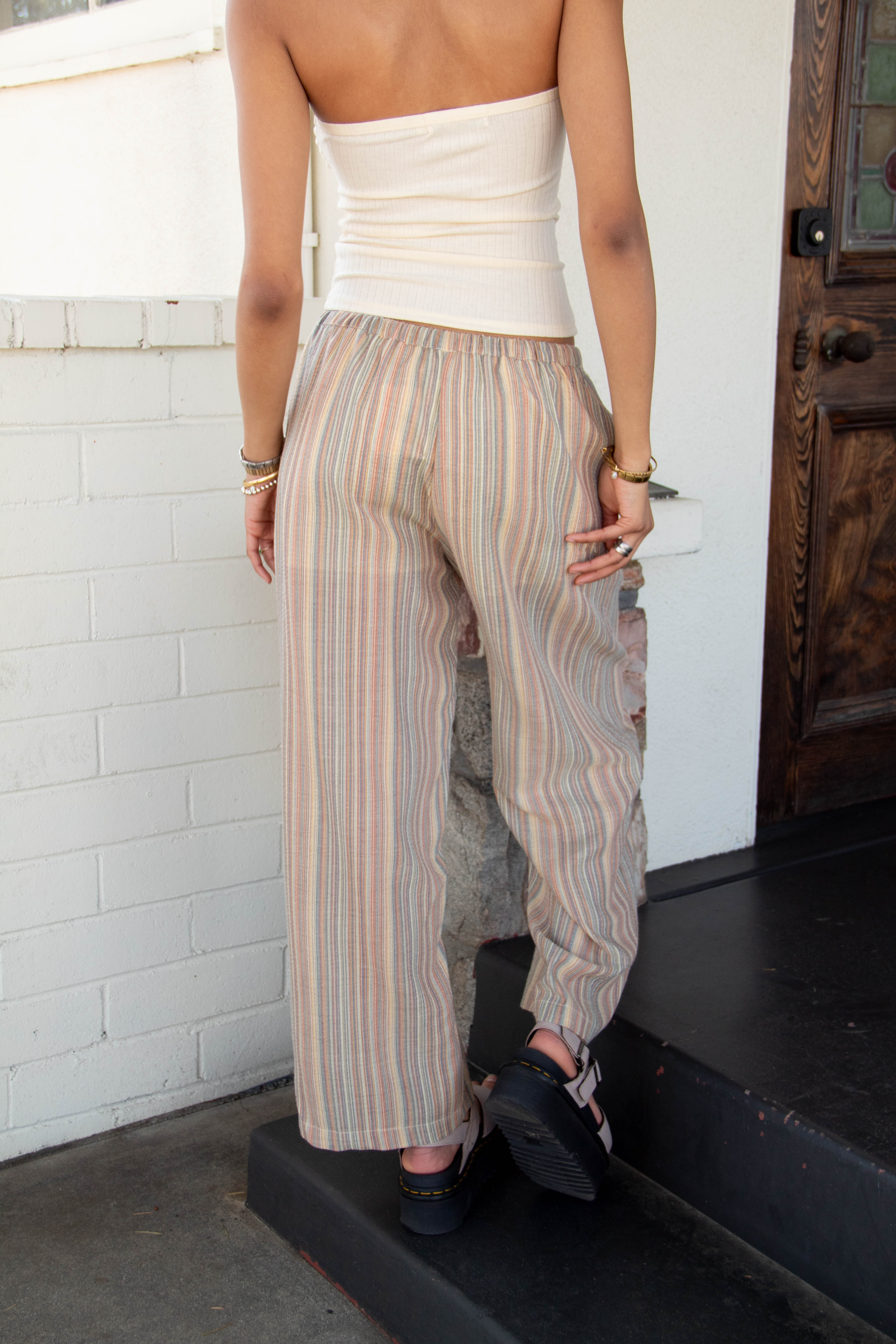 Striped Wide Leg Pants