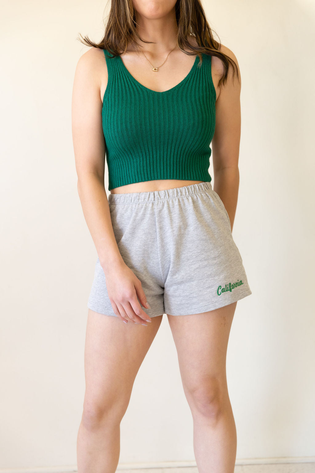 California Living Embroidered Shorts