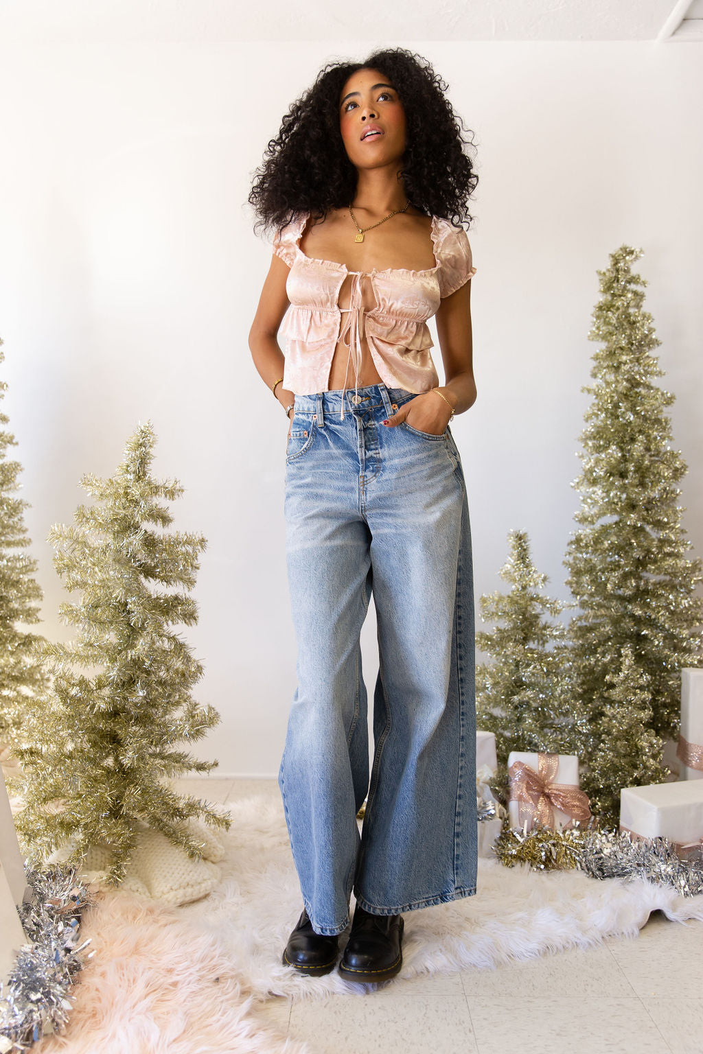 Anika Ultra Wide Leg Jeans by BDG