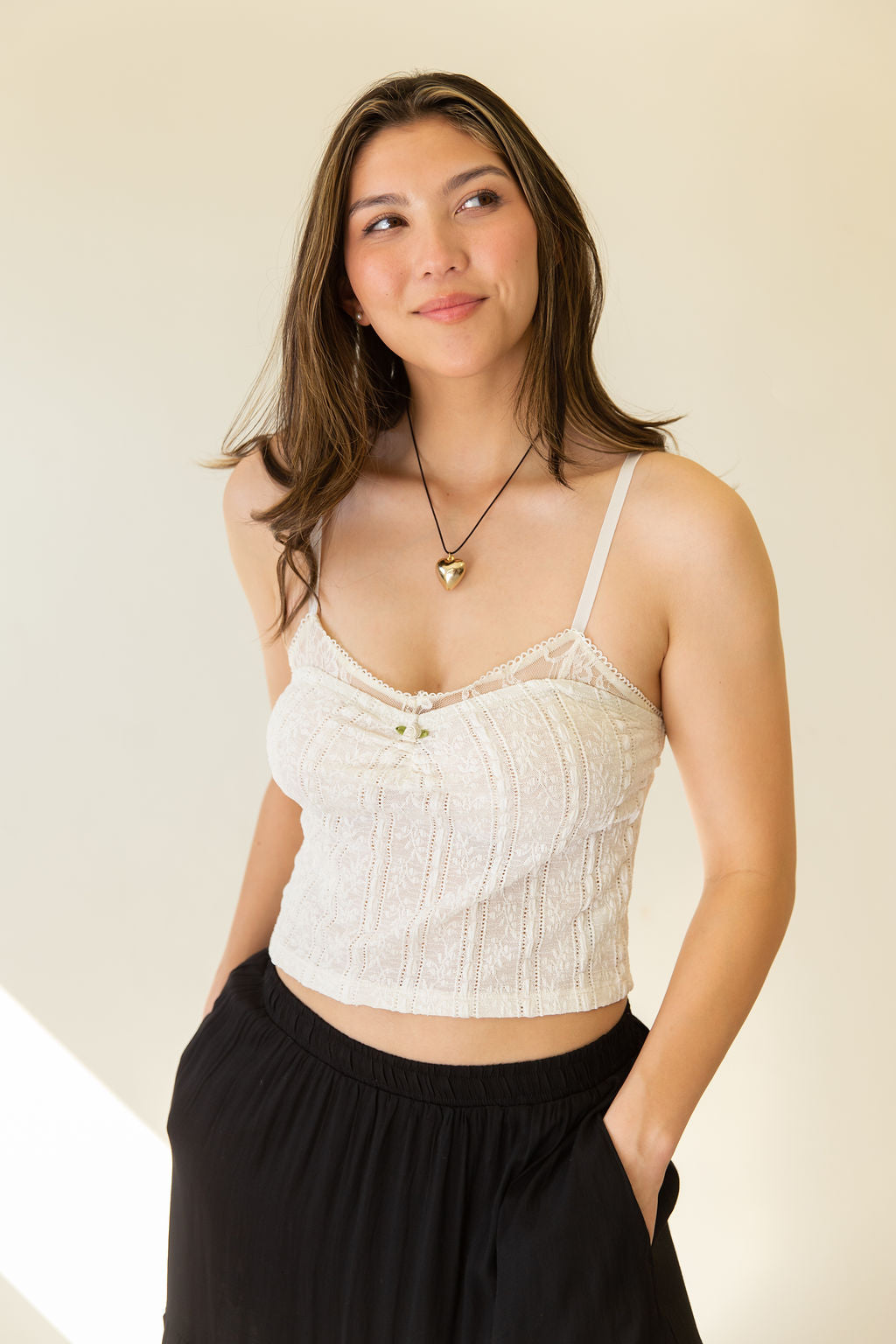 Lace Sweetheart Cami Top