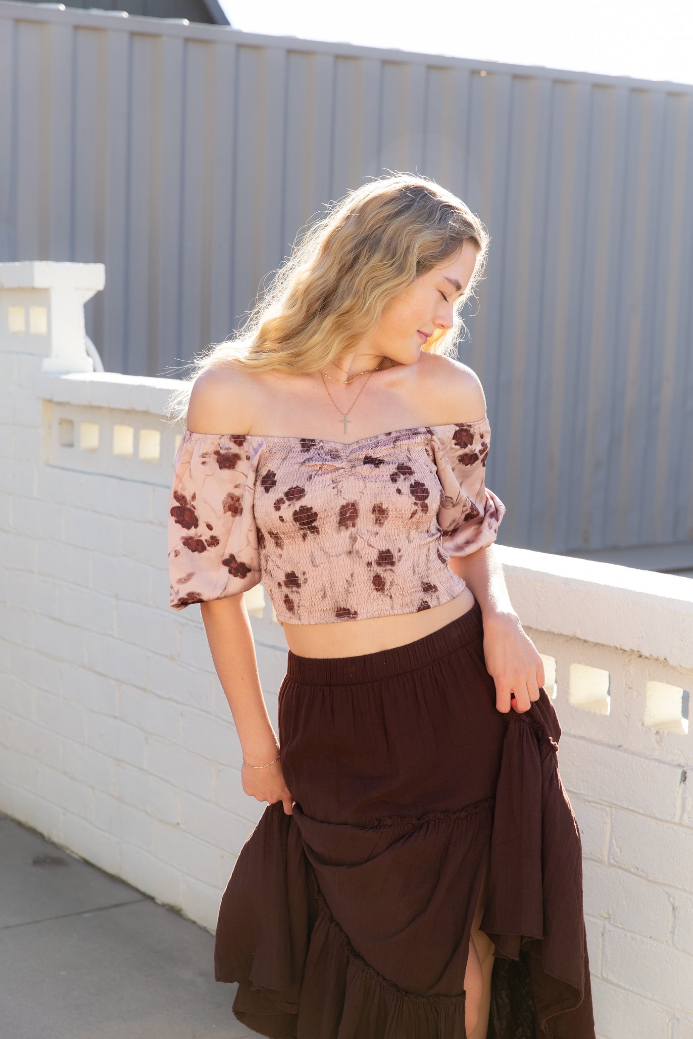 Floral Smocked Top