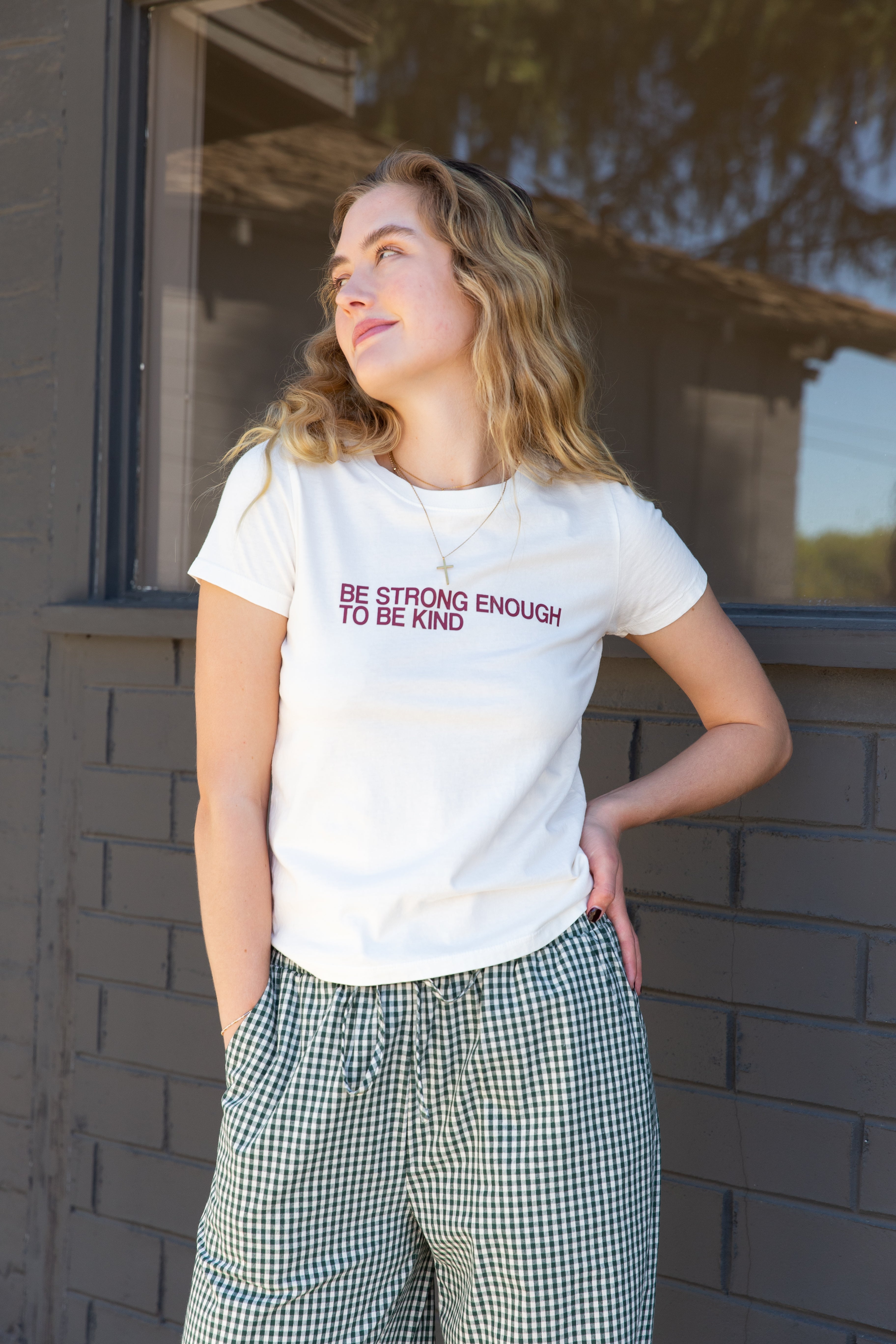 Kindness Long Loose Graphic Baby Tee