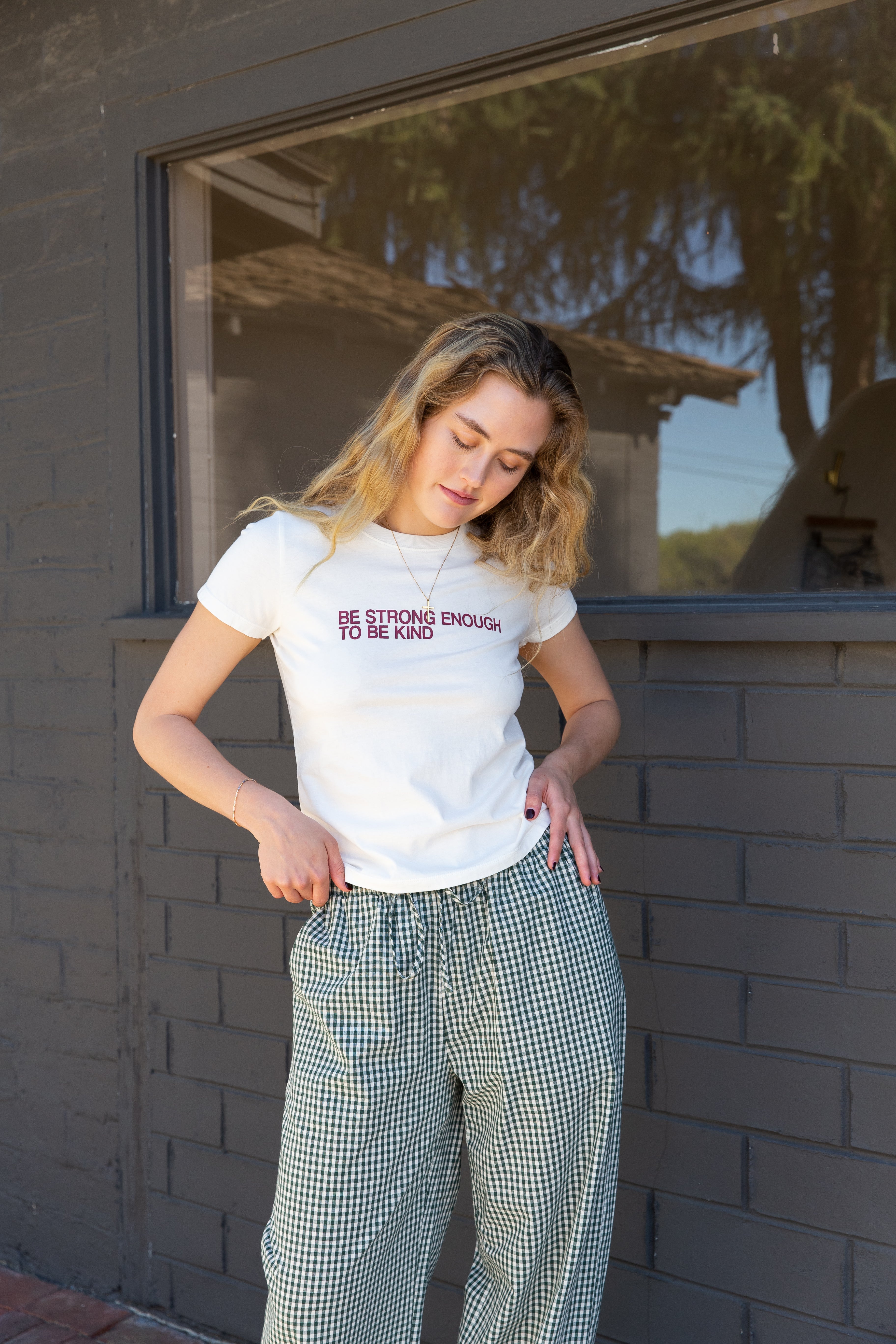 Kindness Long Loose Graphic Baby Tee