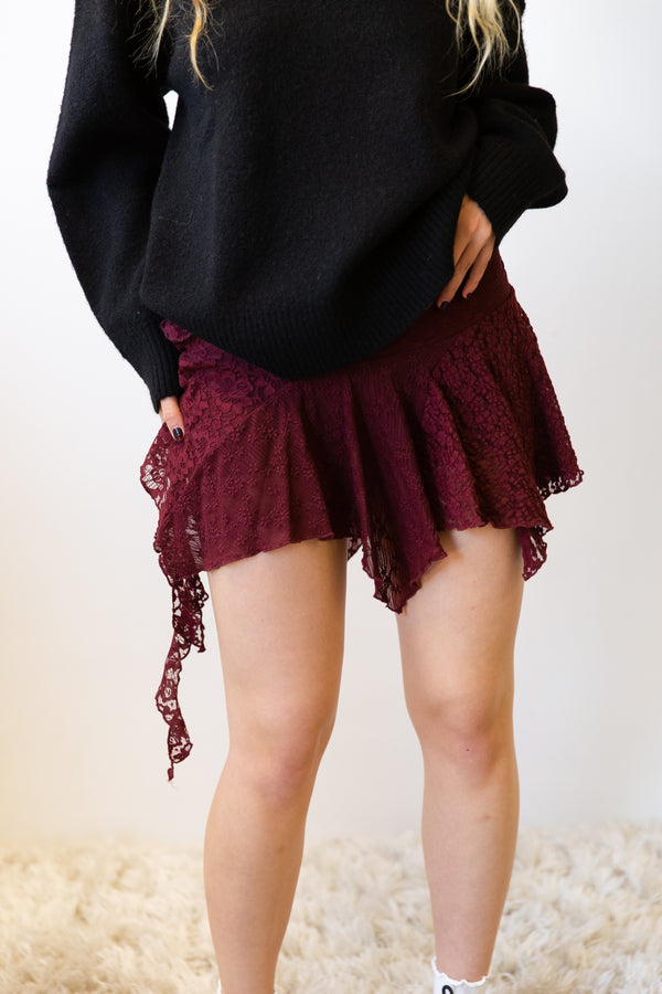 Mixed Media Mini Skort