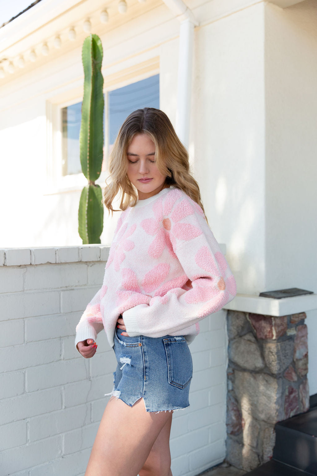 Floral Knit Sweater