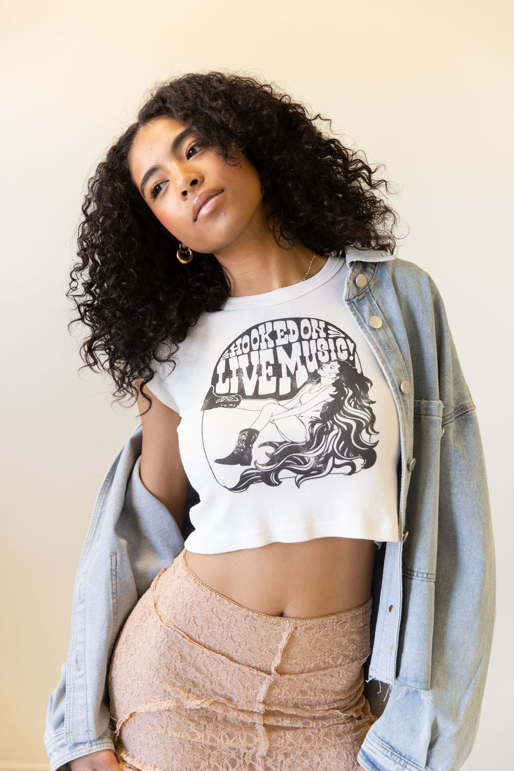 Hooked On Live Music Baby Graphic Tee