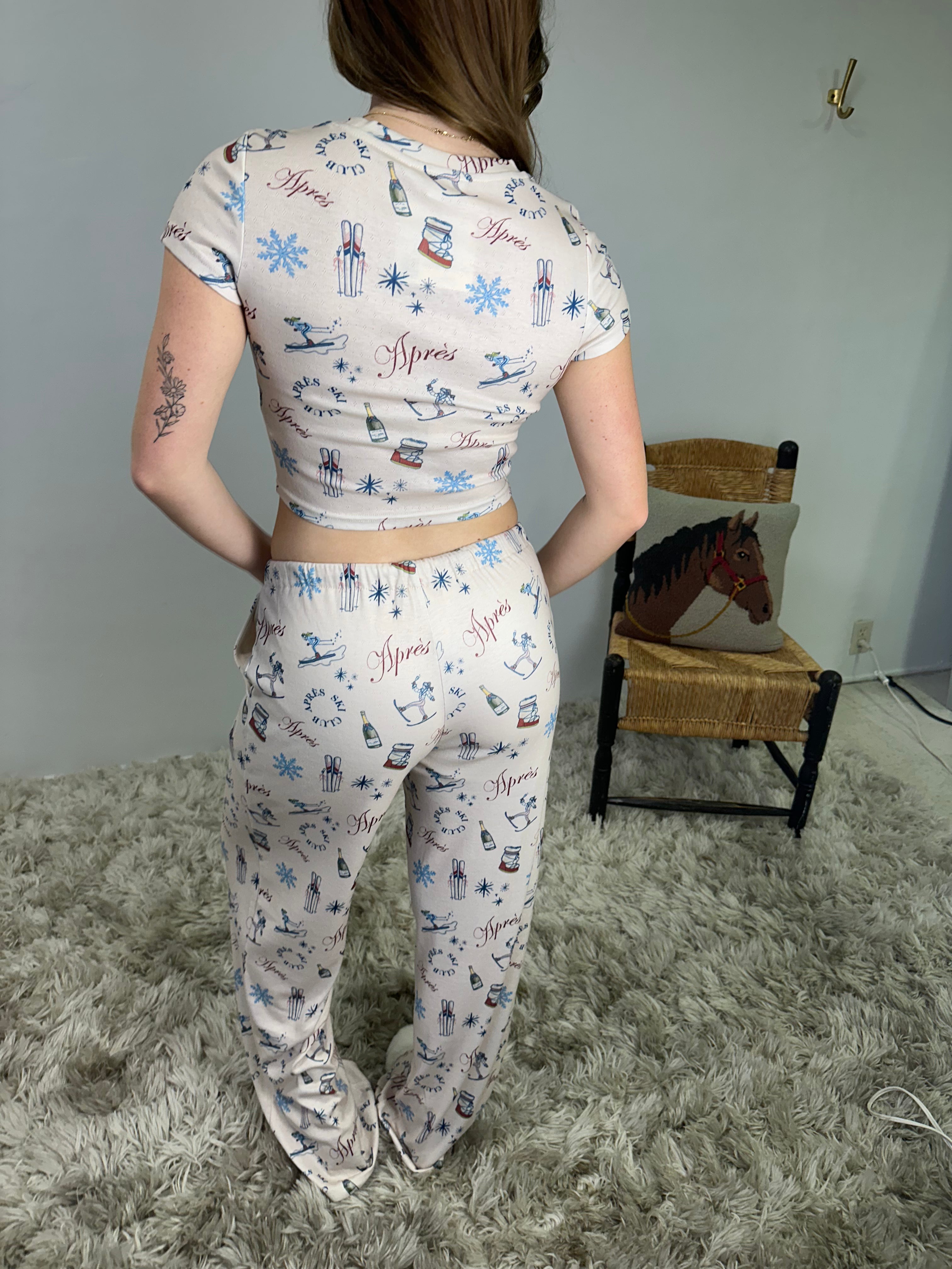 Apres Ski Short Sleeve Pajama Top