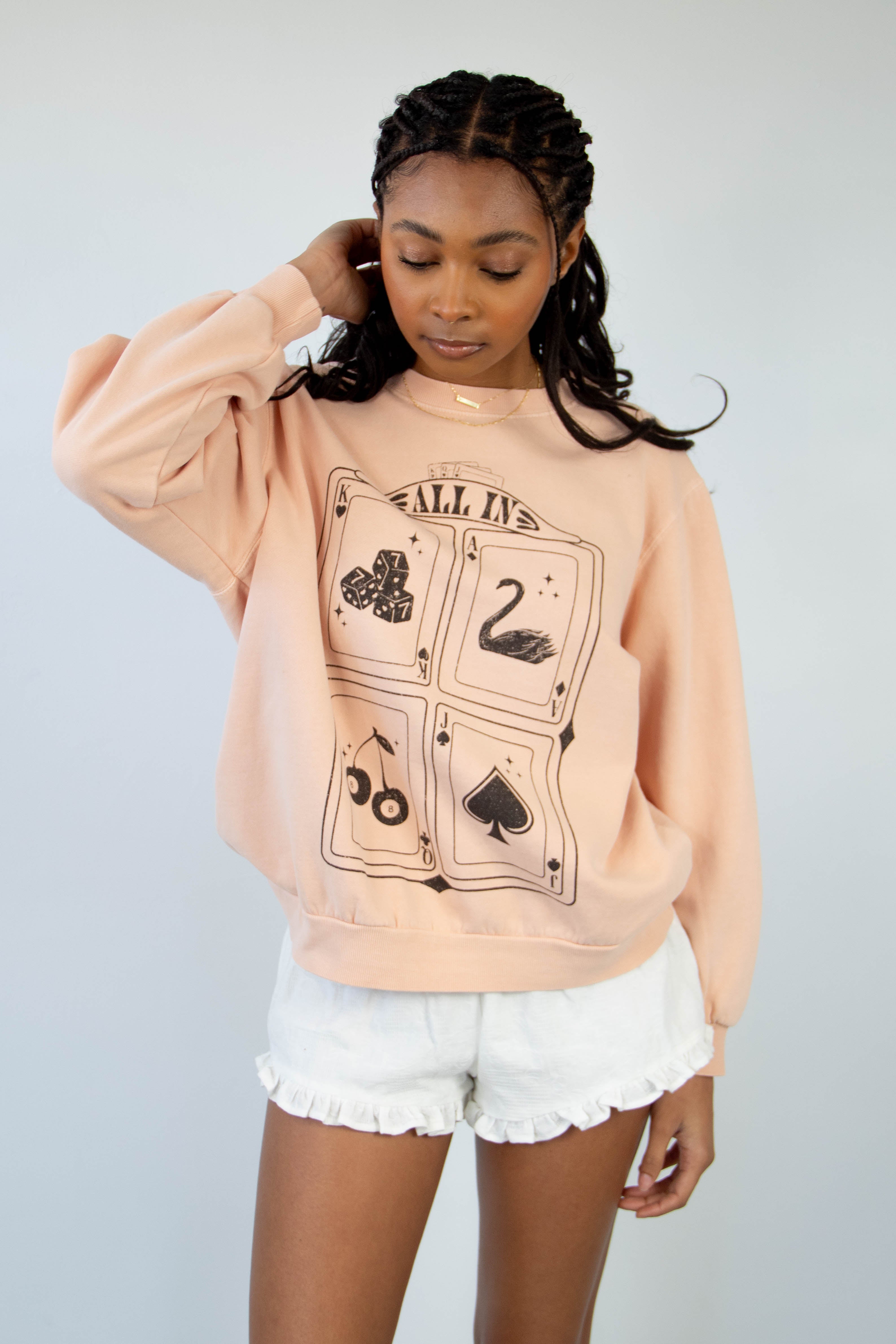 All In Graphic Crew Sweatshirt