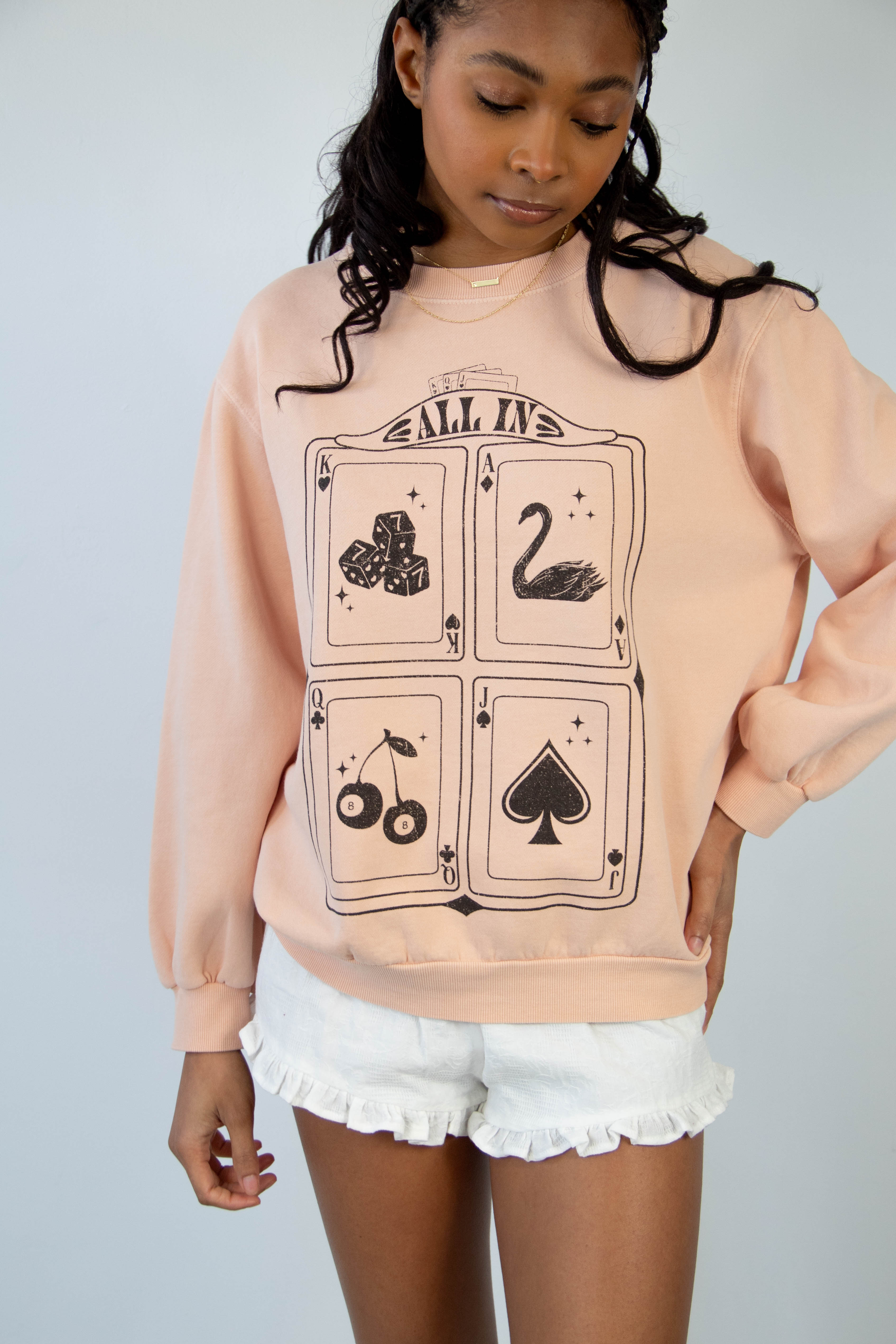 All In Graphic Crew Sweatshirt