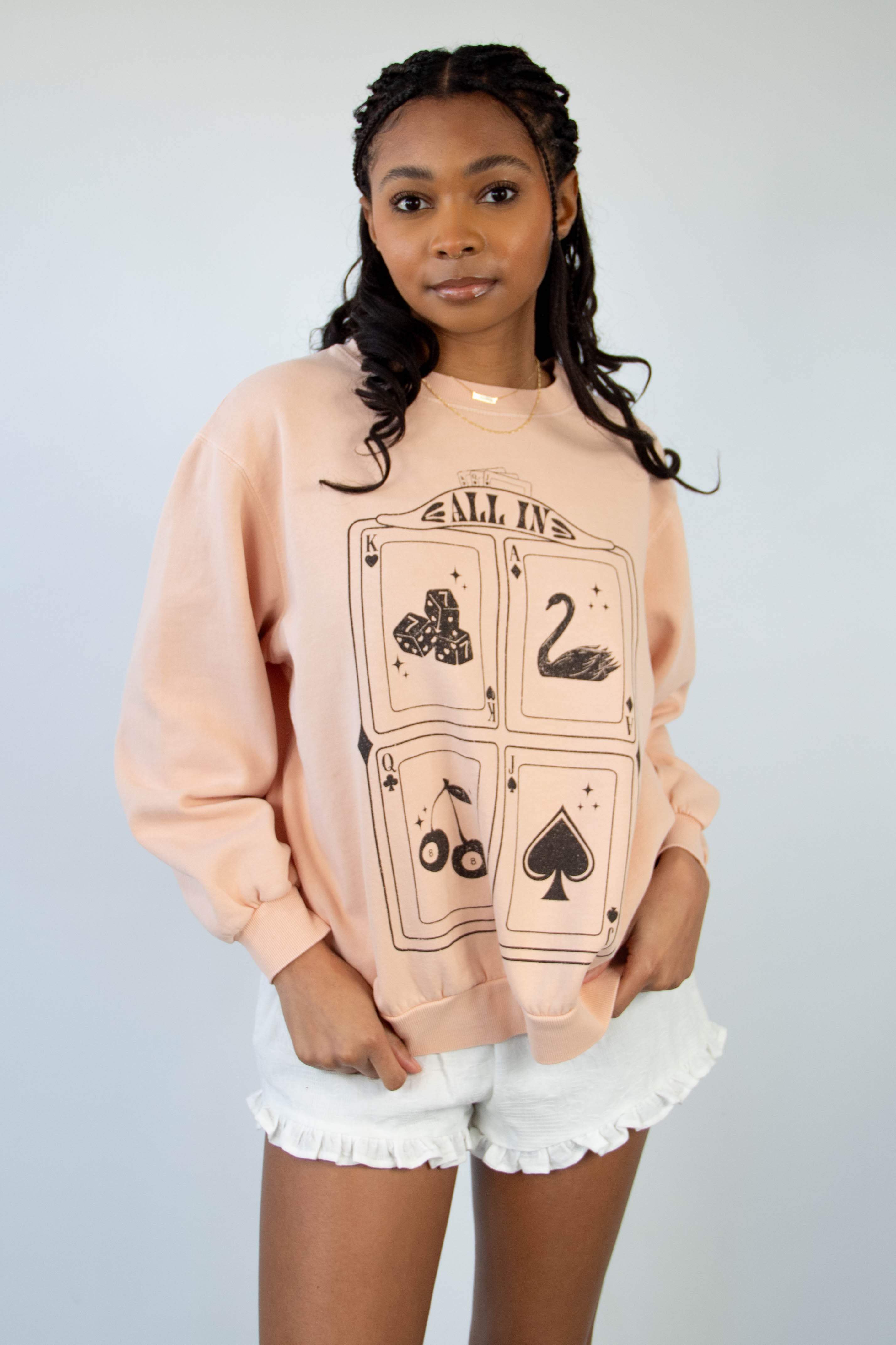 All In Graphic Crew Sweatshirt