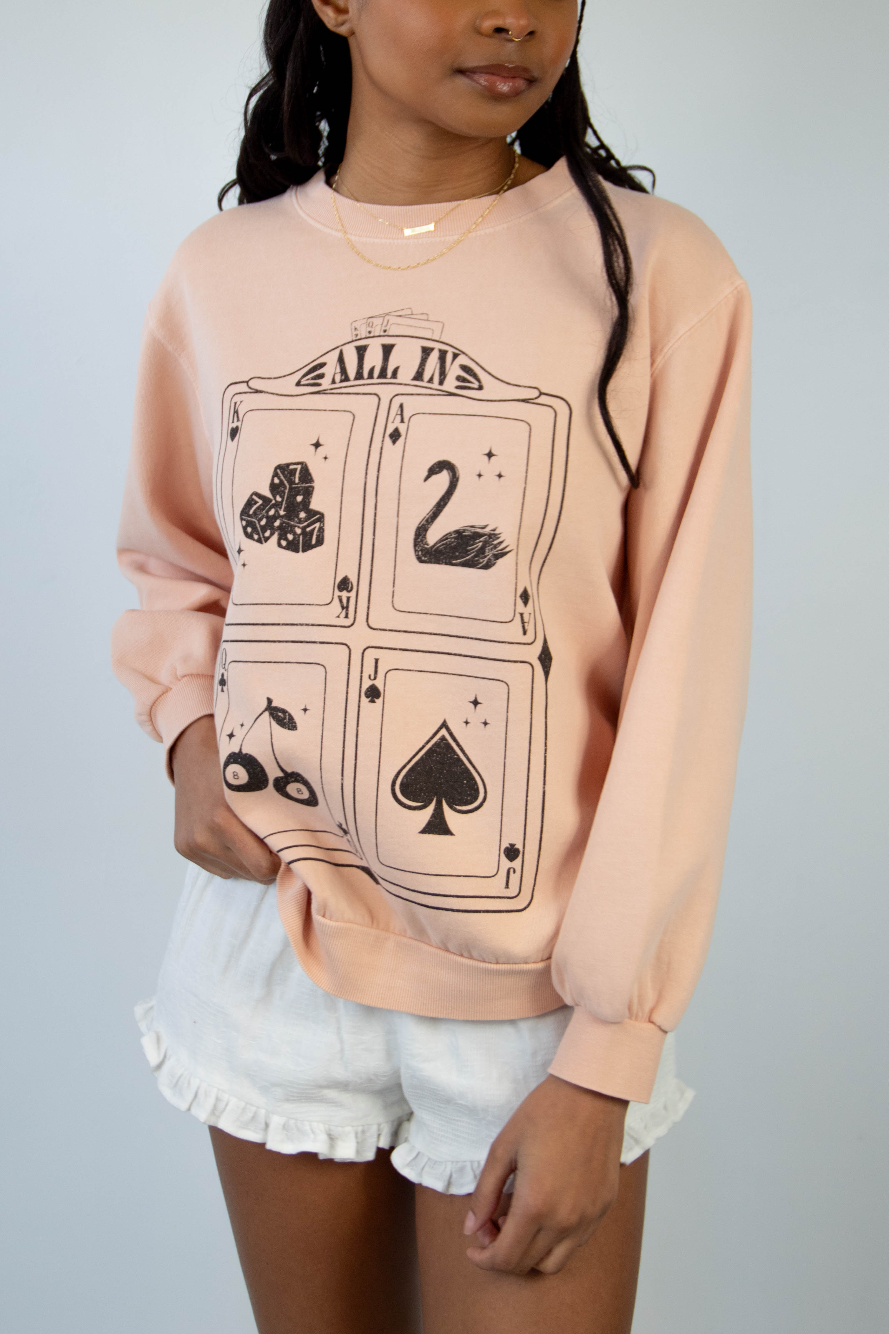 All In Graphic Crew Sweatshirt