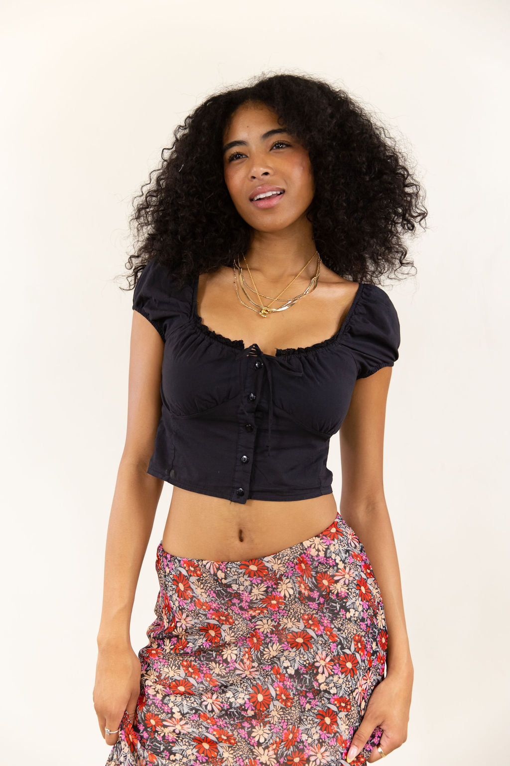 Babydoll Peasant Top