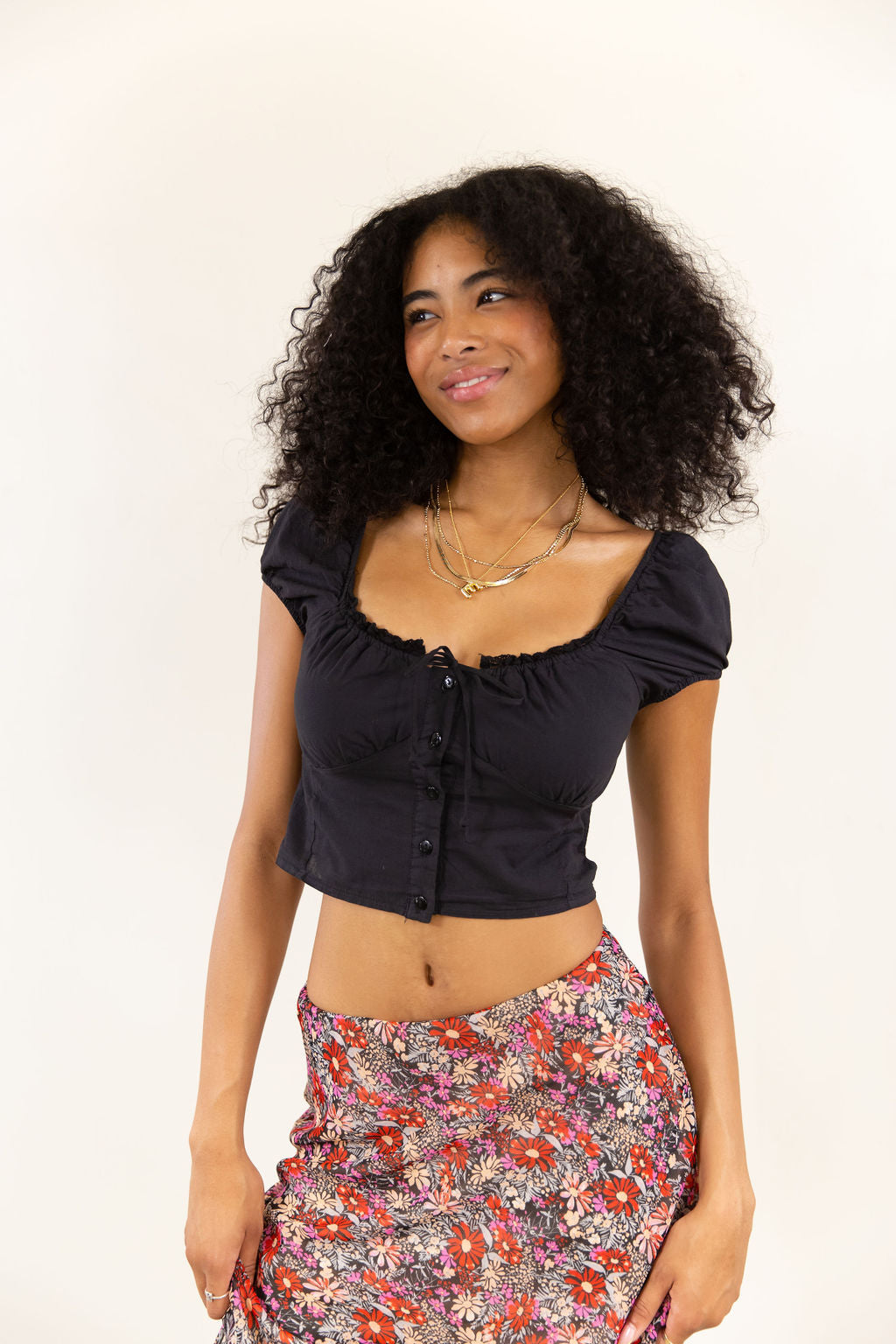 Babydoll Peasant Top