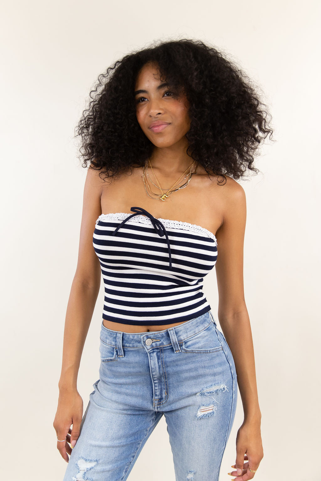 Striped Tube Top