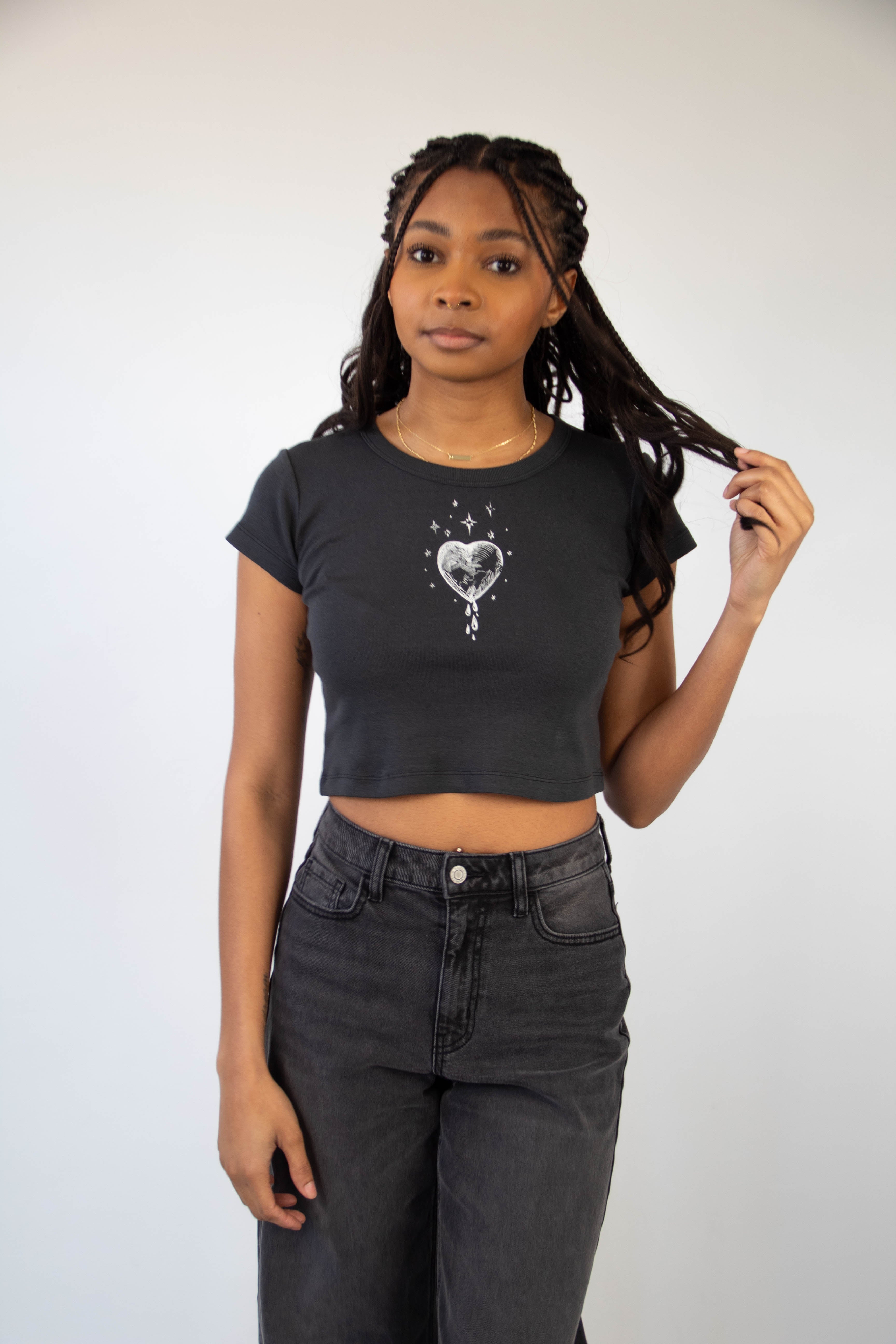 Bleeding Heart OG Graphic Babydoll Tee