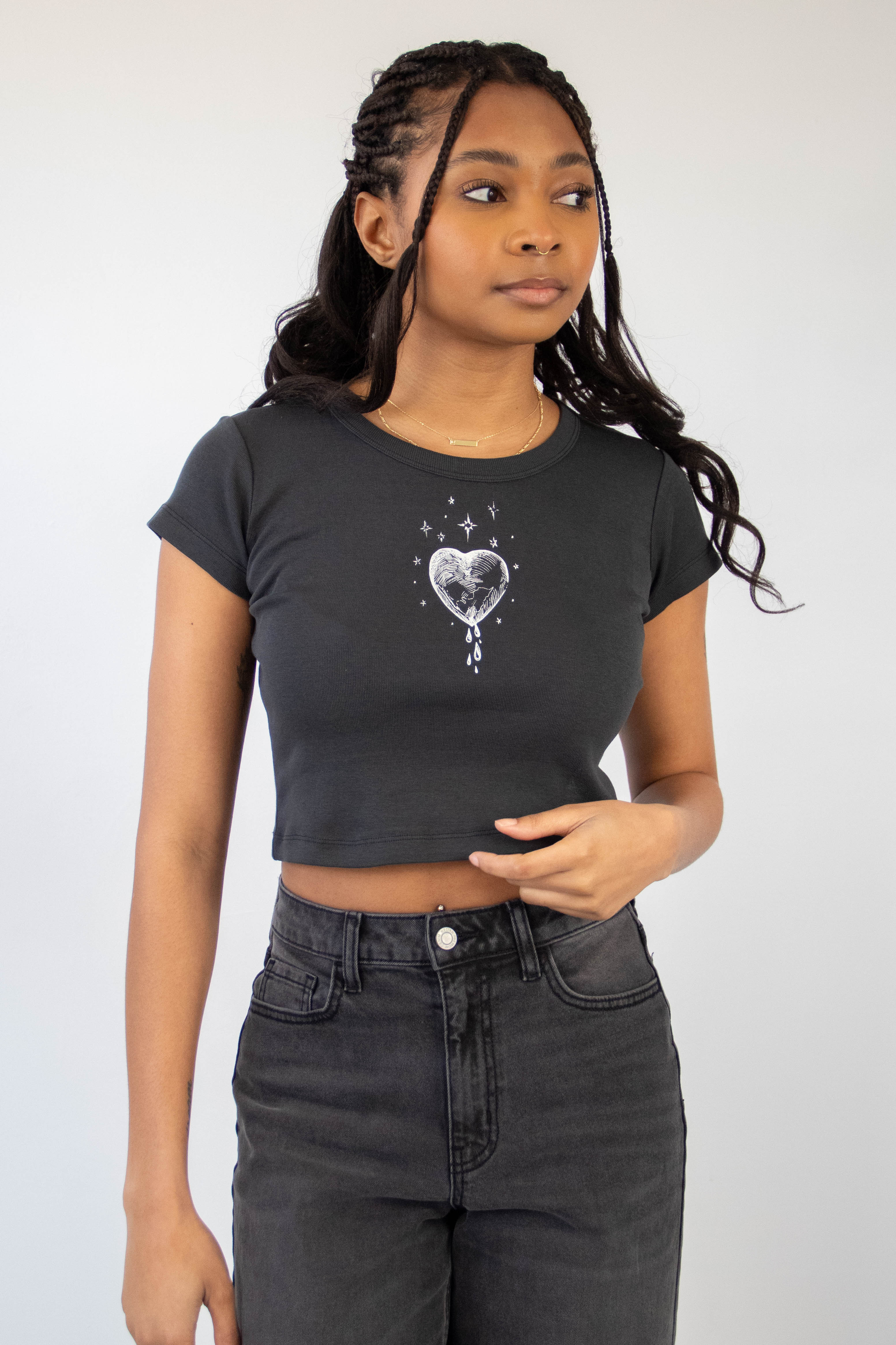 Bleeding Heart OG Graphic Babydoll Tee