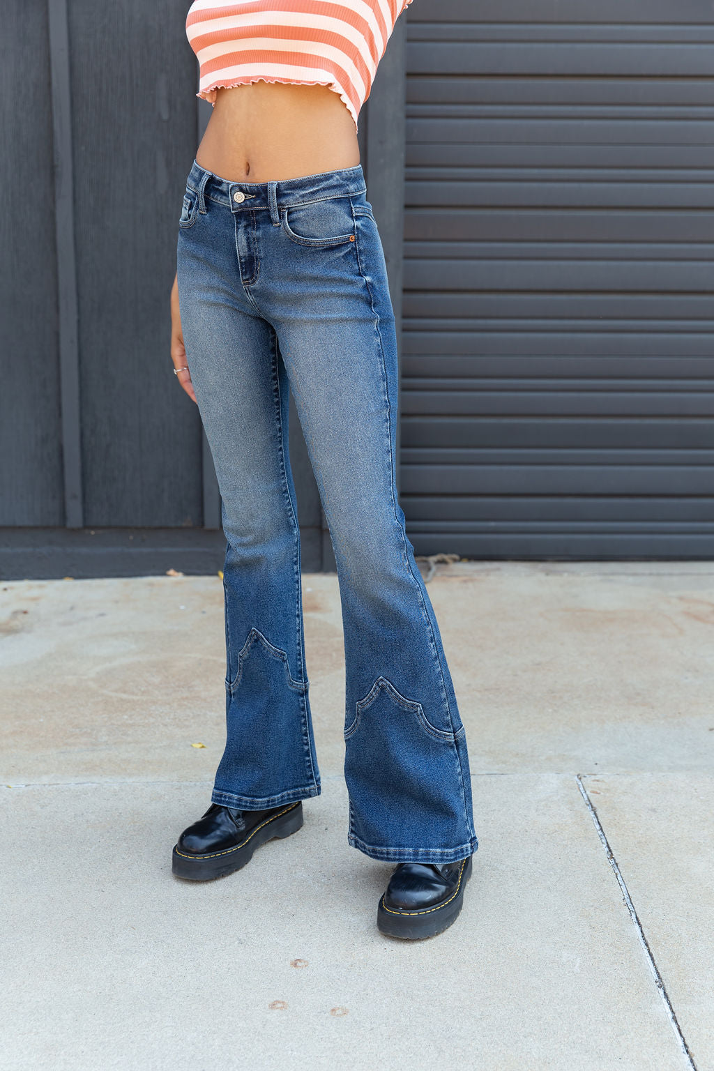 Nectar Premium Denim: The Olivine Western Bootcut Jeans