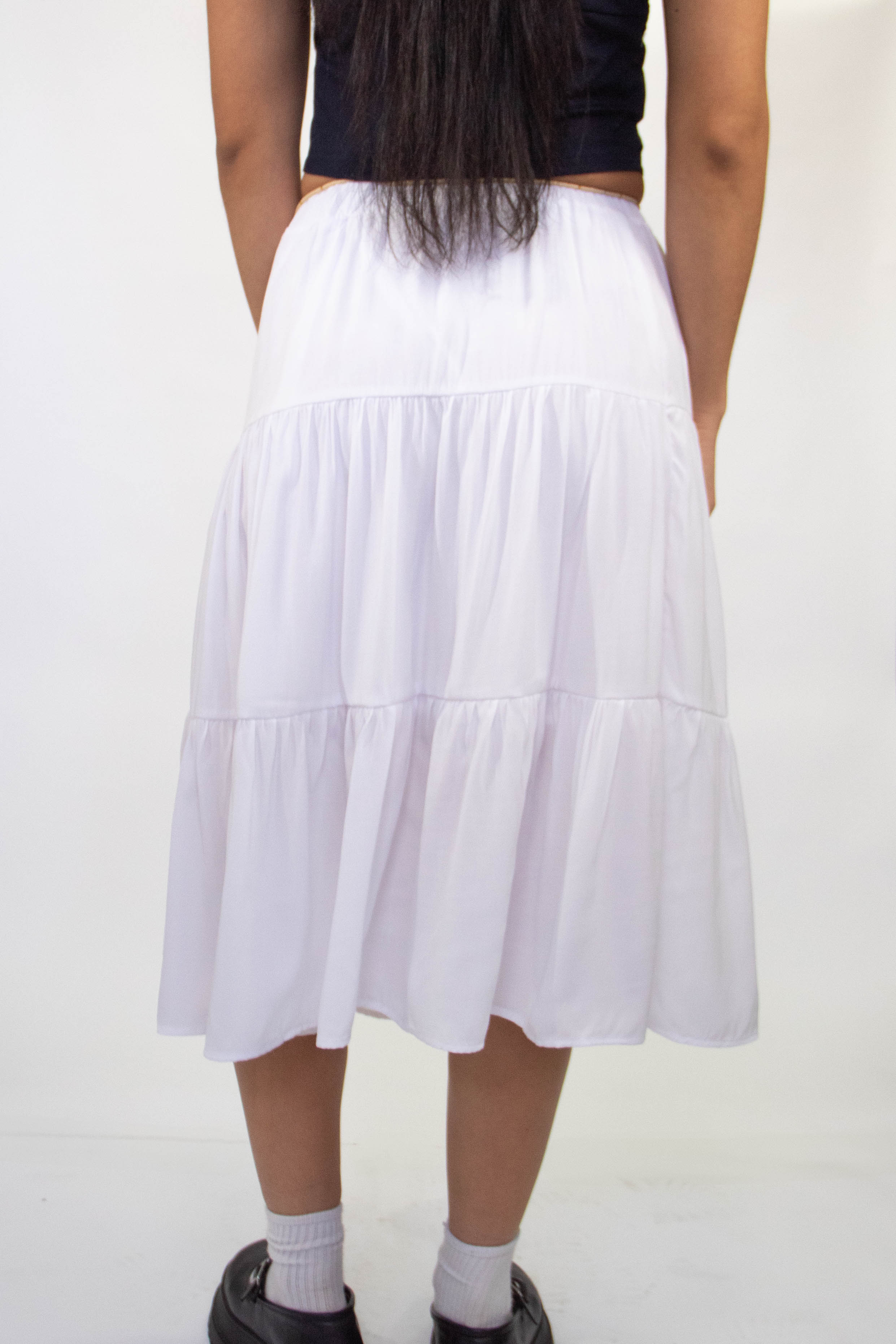 Tiered Midi Skirt