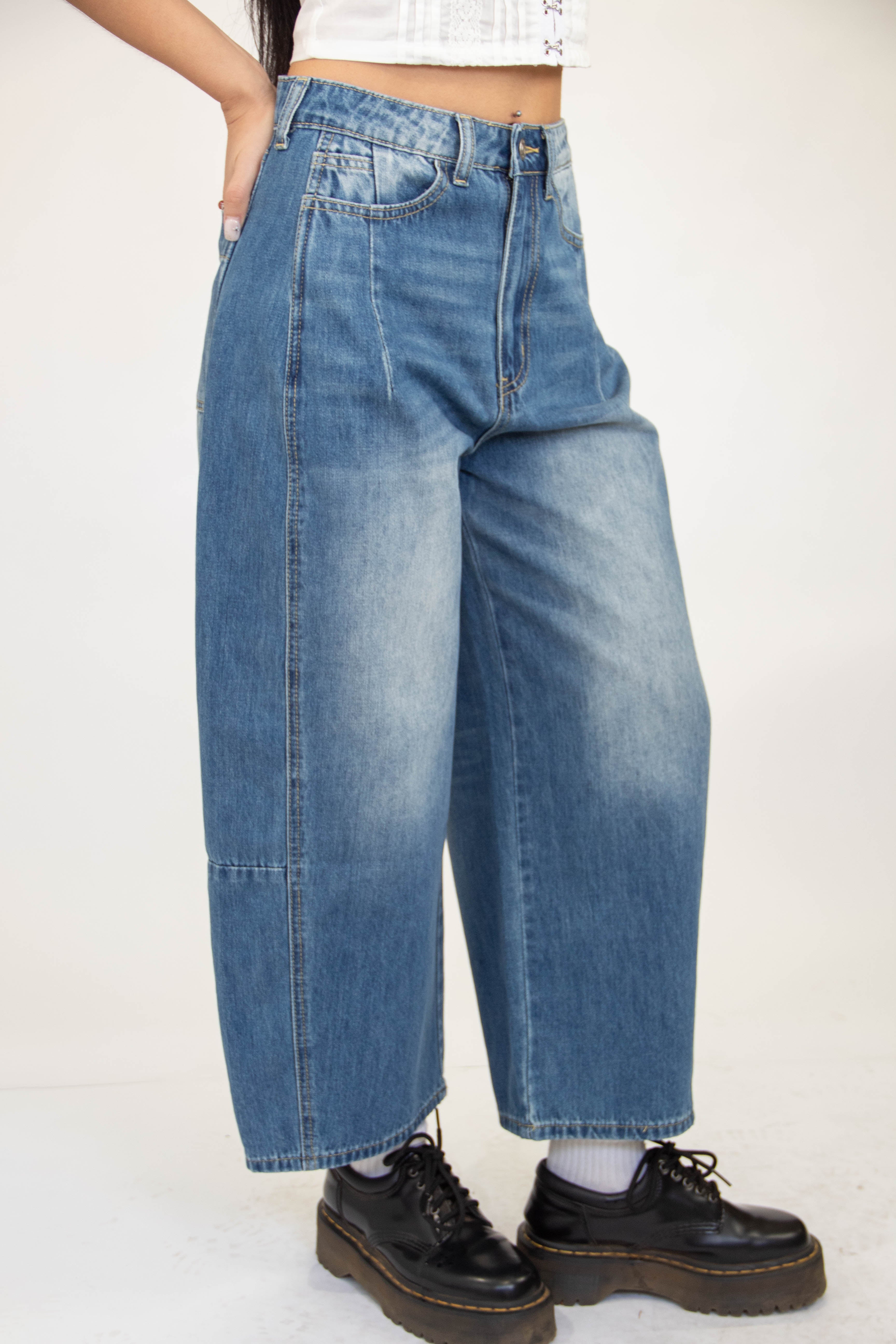 Crop Barrel Jeans by For Good