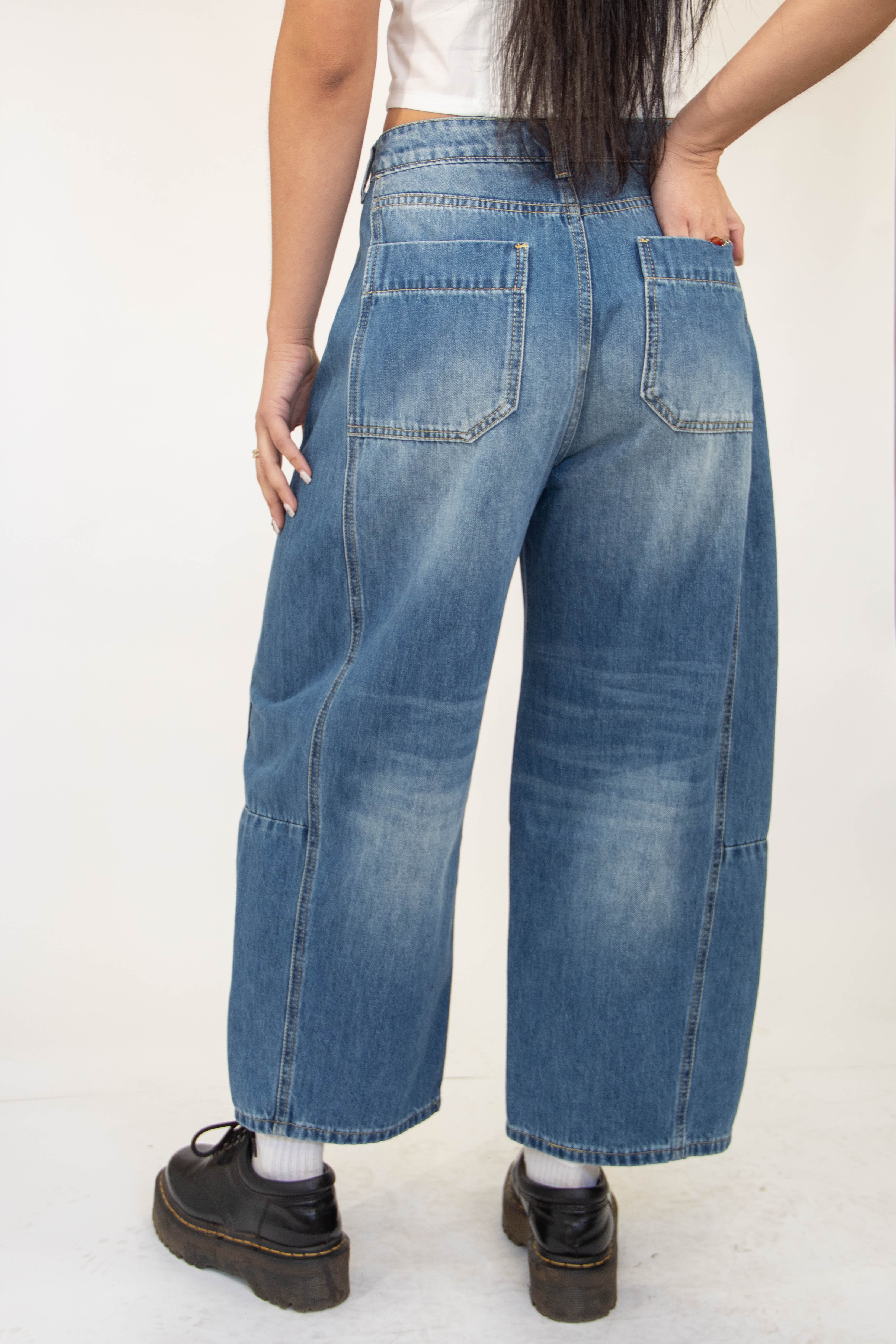 Crop Barrel Jeans by For Good