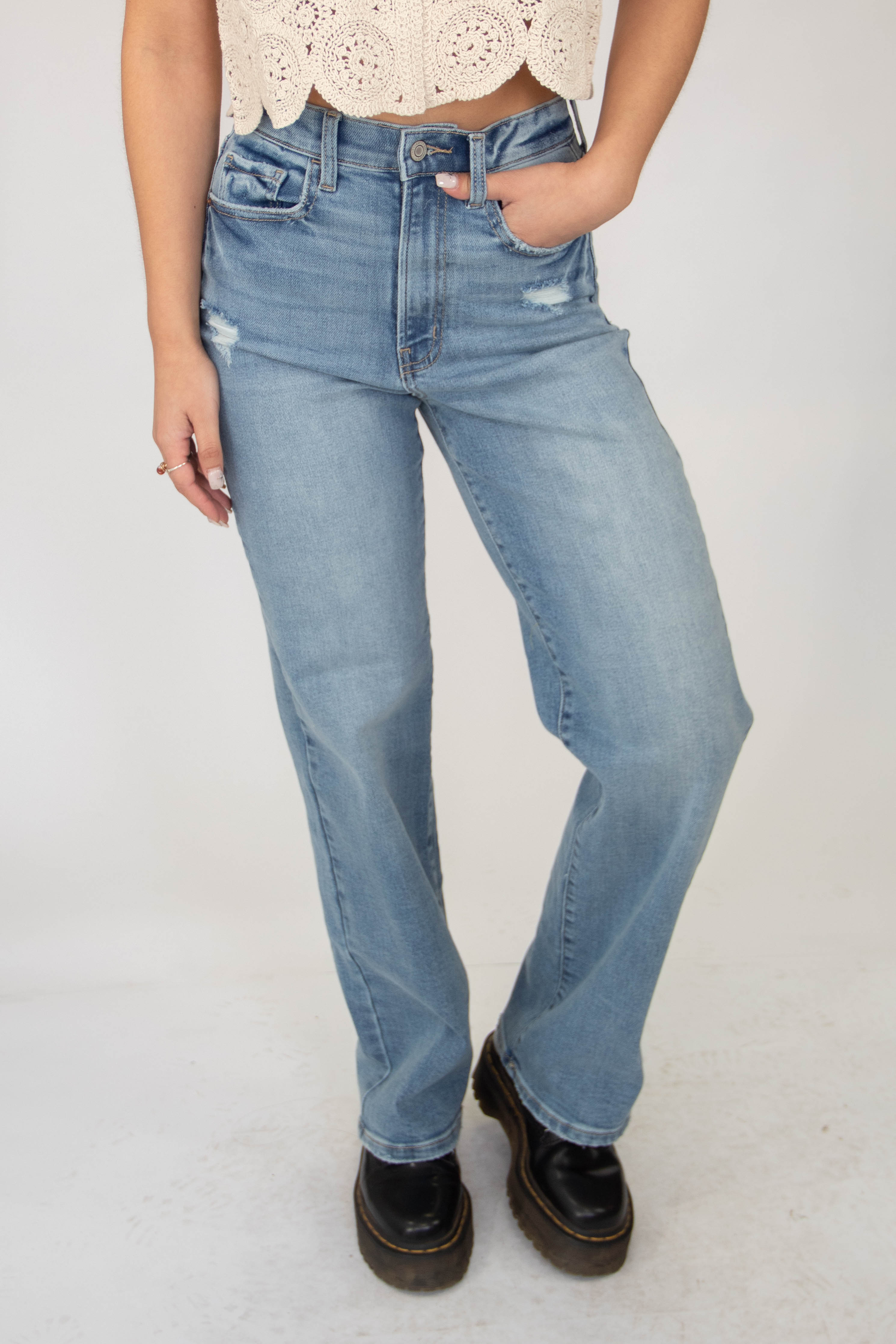 Nectar Premium Denim: The Hazel High Rise Dad Jeans