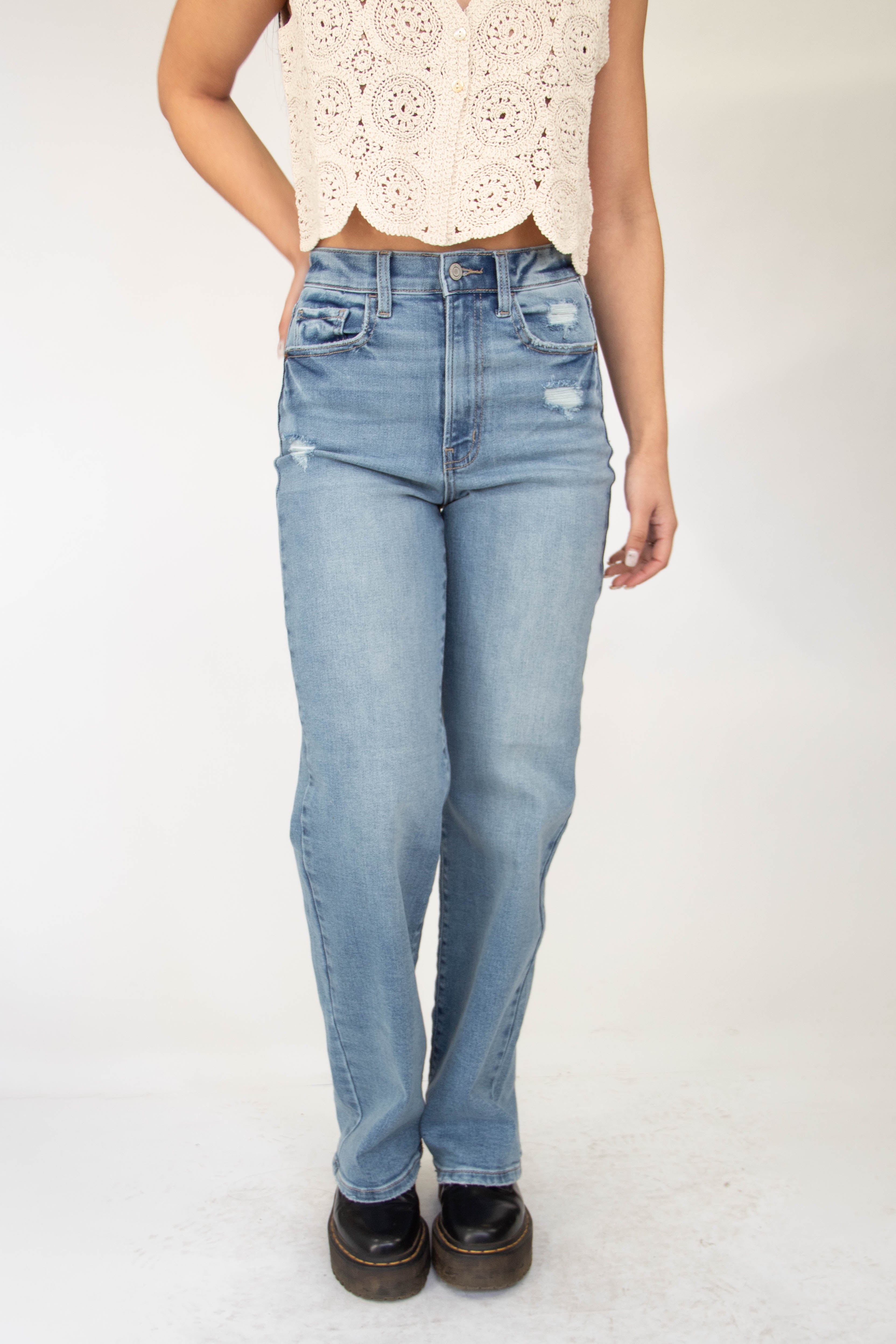 Nectar Premium Denim: The Hazel High Rise Dad Jeans