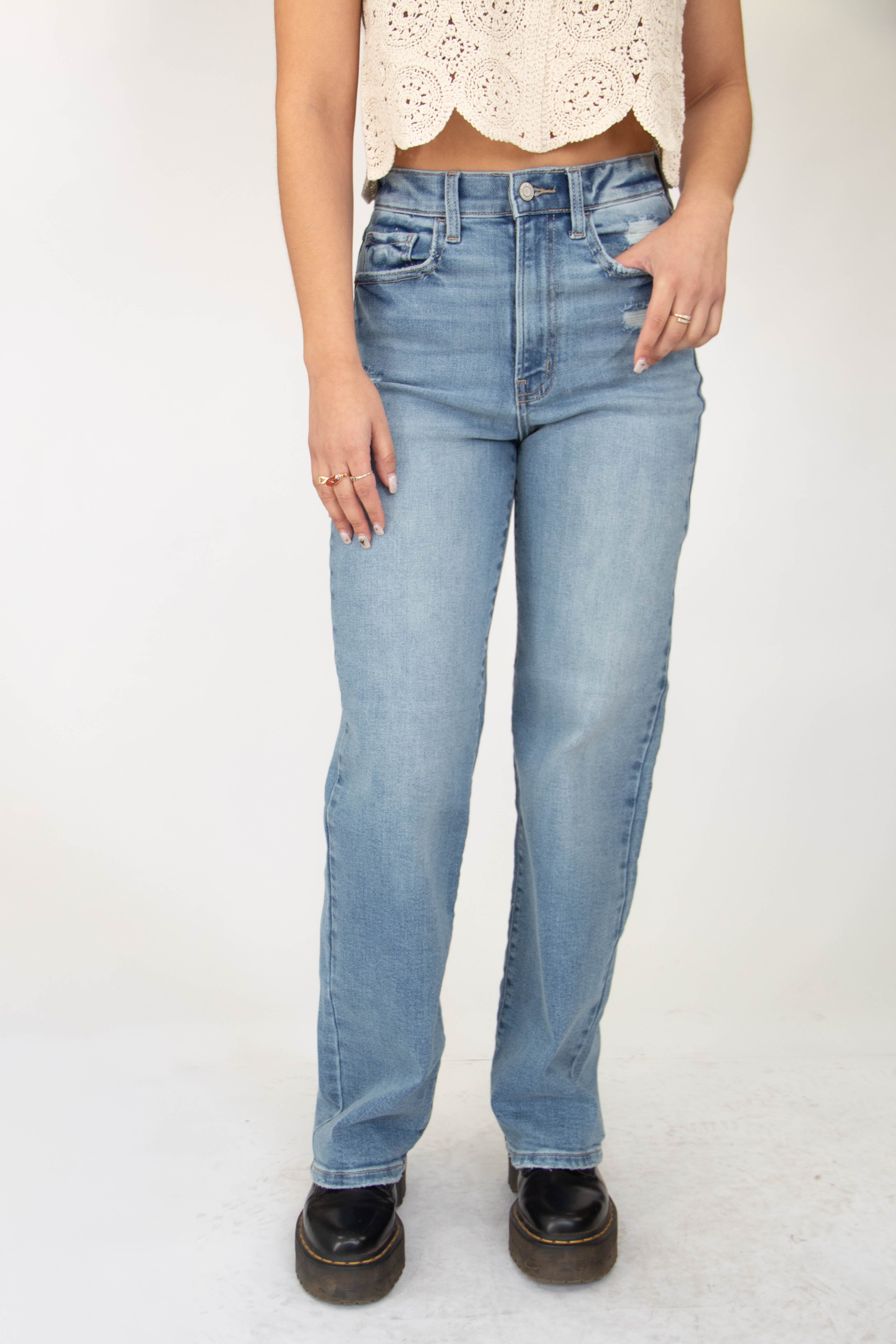 Nectar Premium Denim: The Hazel High Rise Dad Jeans