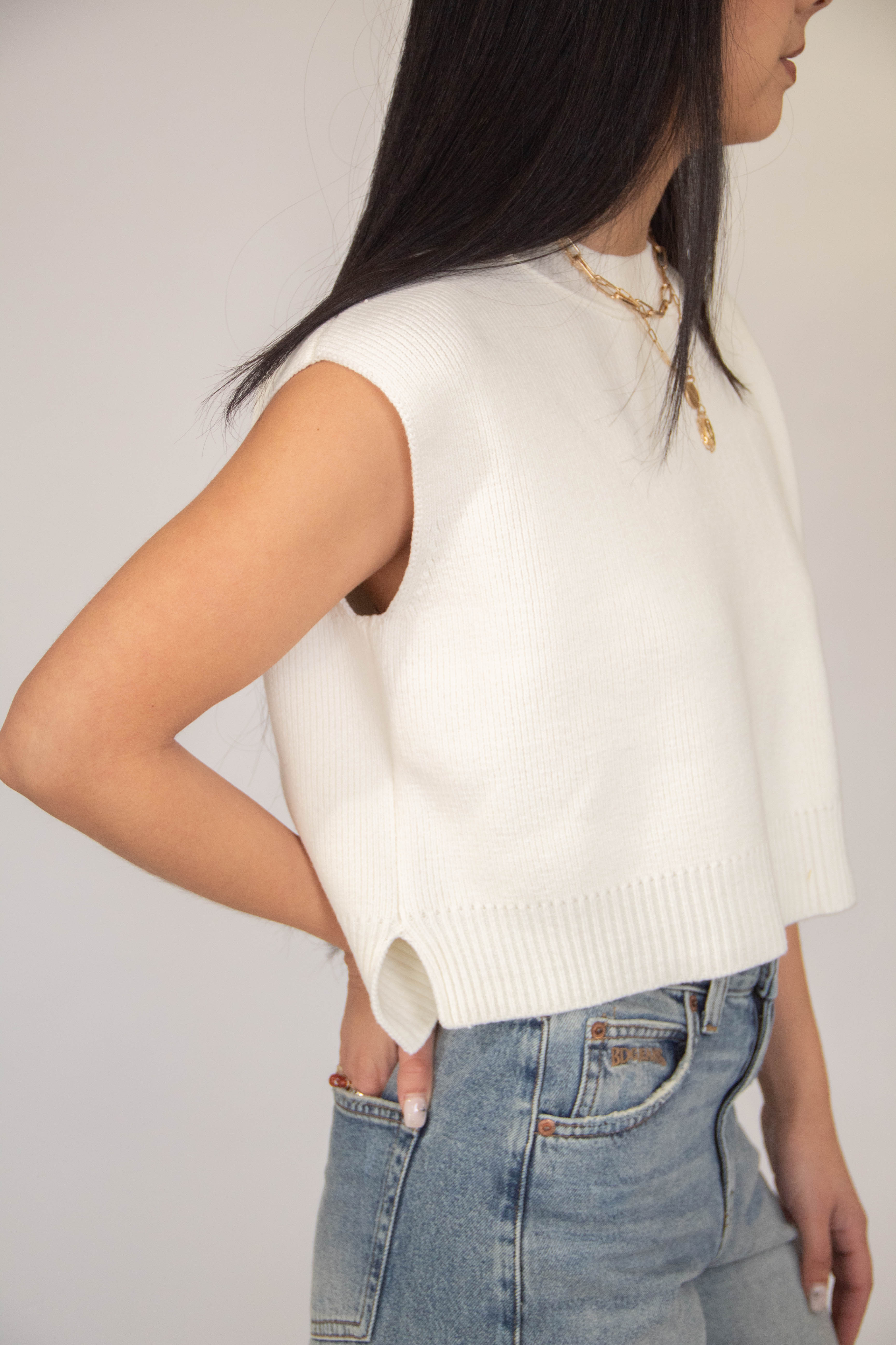 Relaxed Knit Tank Top by For Good