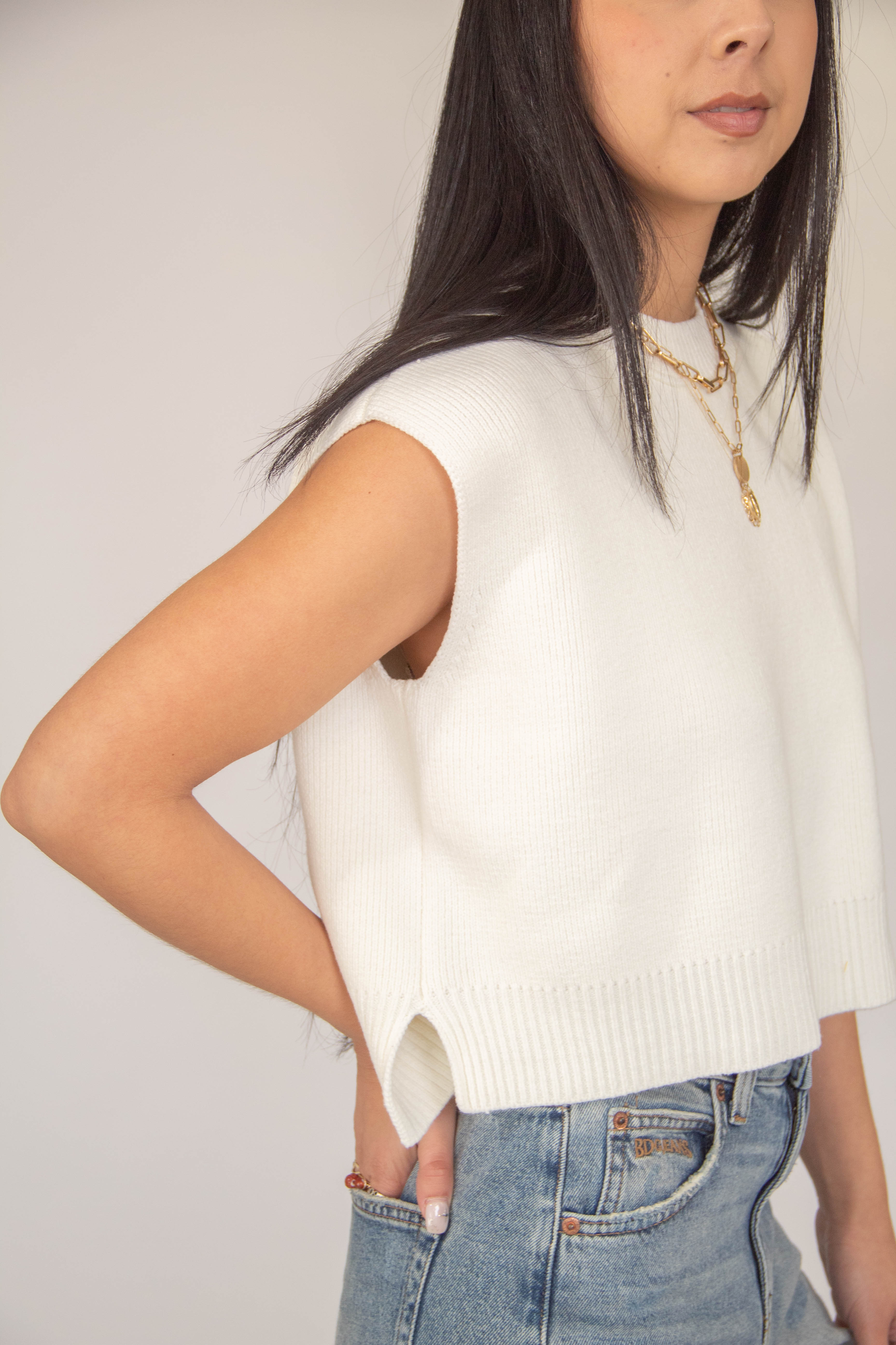 Relaxed Knit Tank Top by For Good