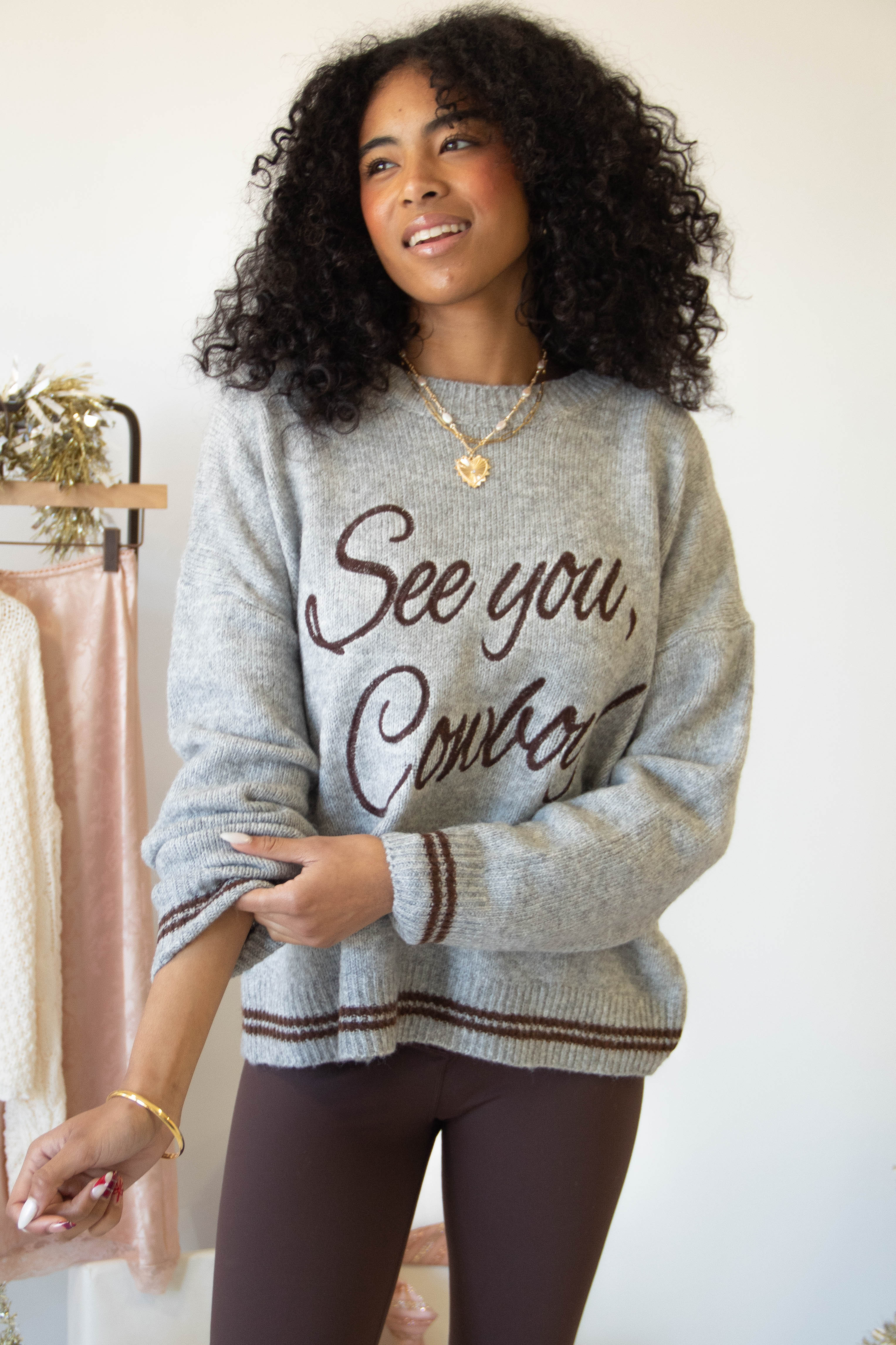 See You Cowboy Knit Sweater