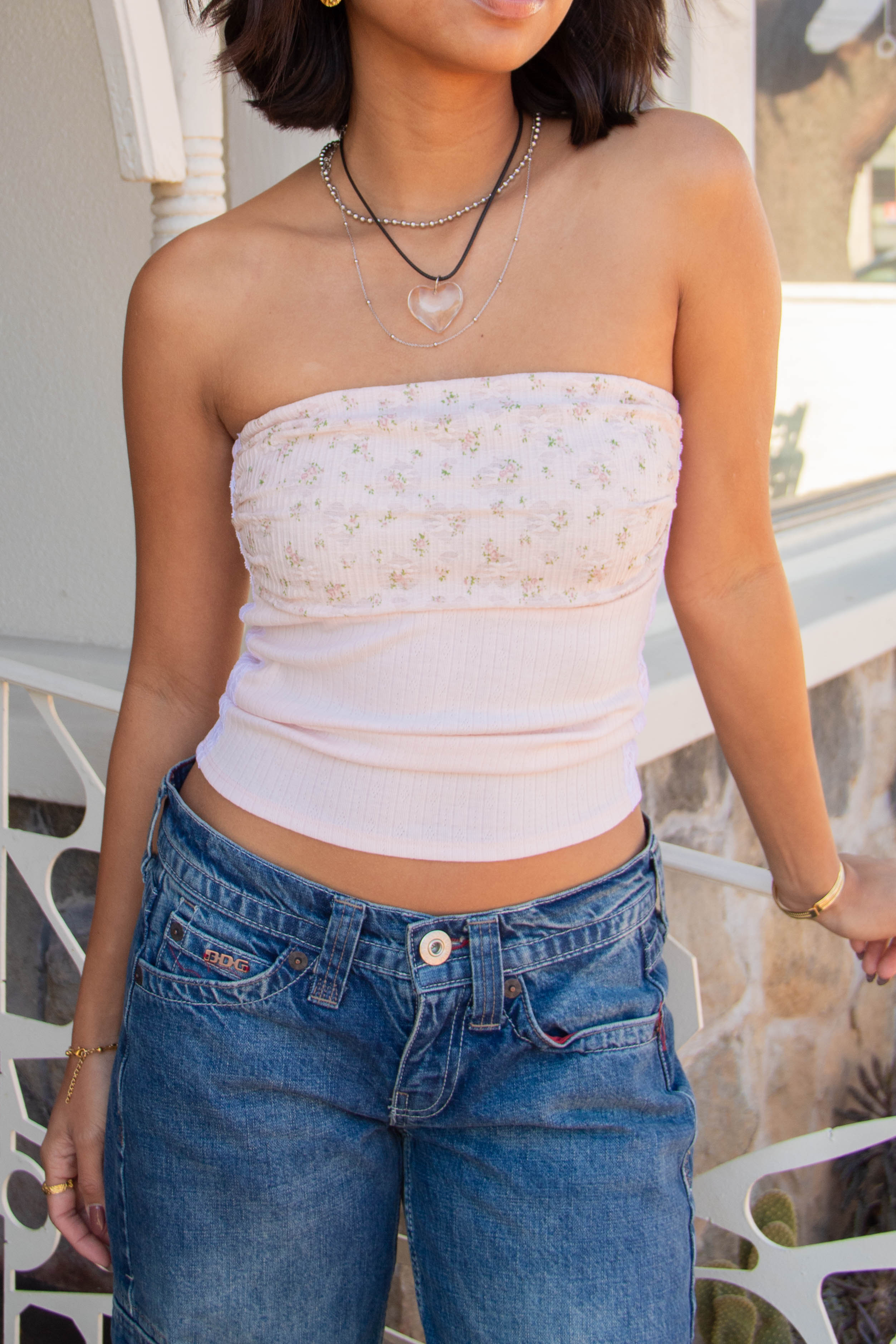 Lacey Pointelle Tube Top