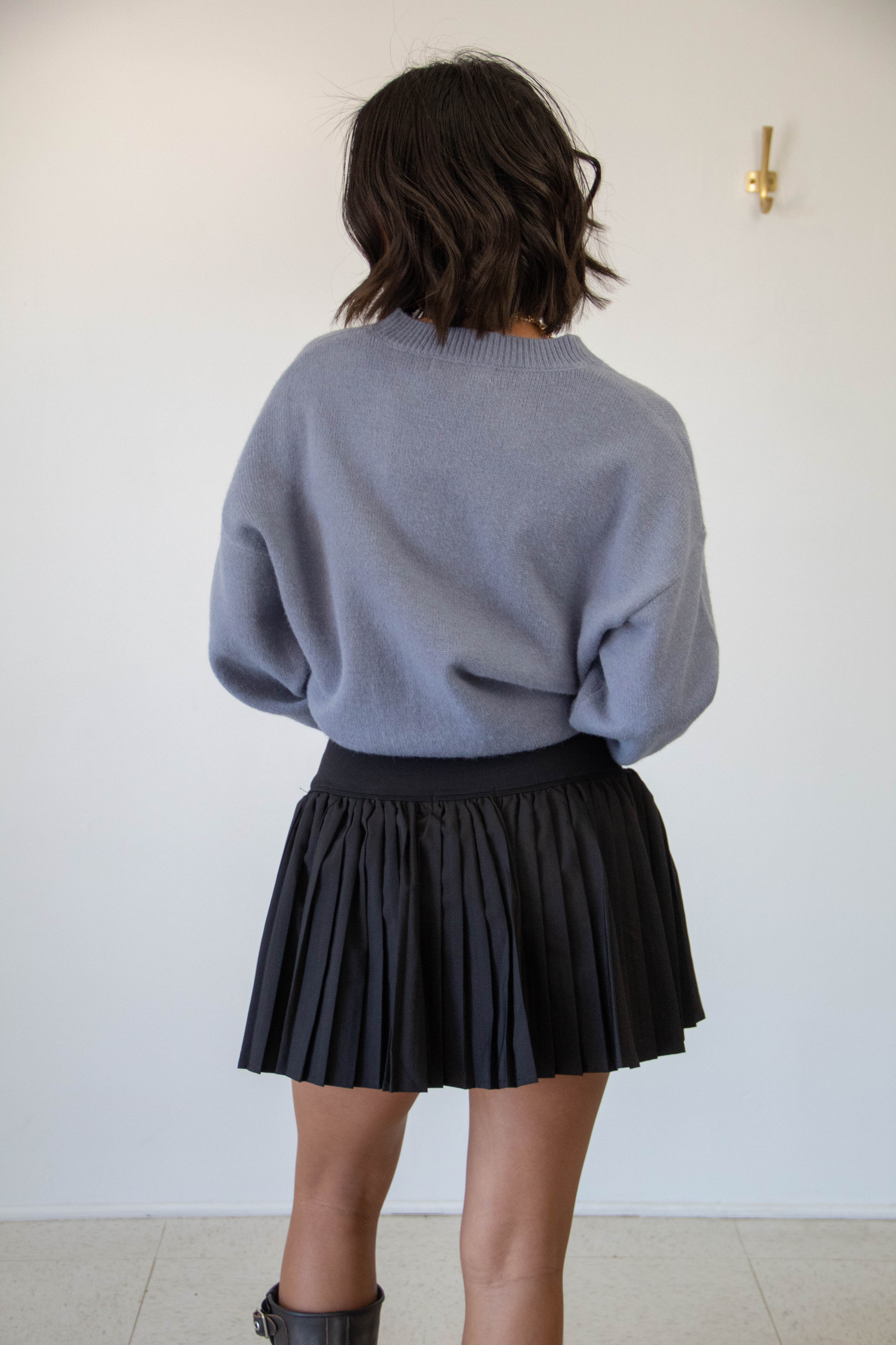 Pleated Mini Skirt