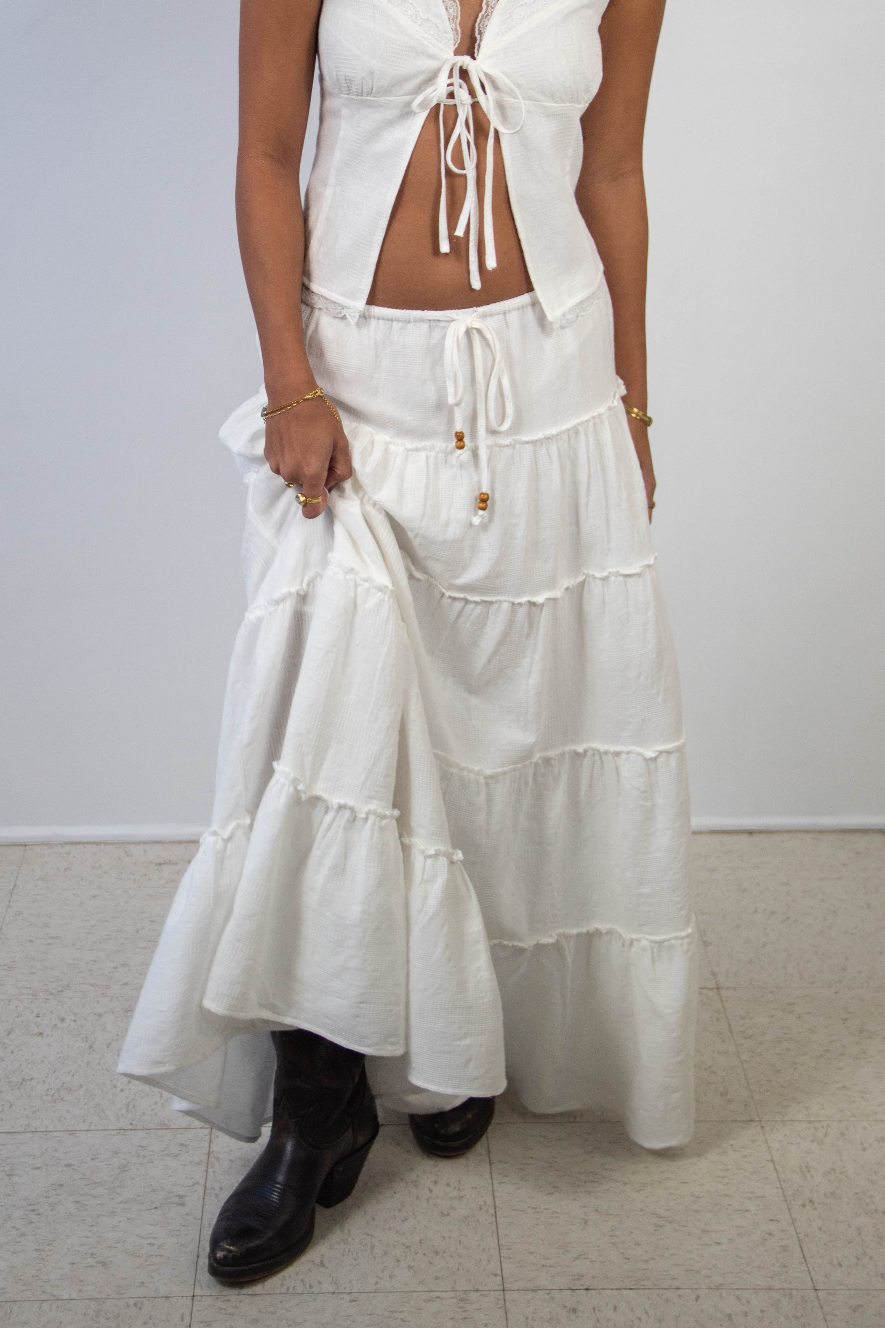 Tiered Maxi Skirt