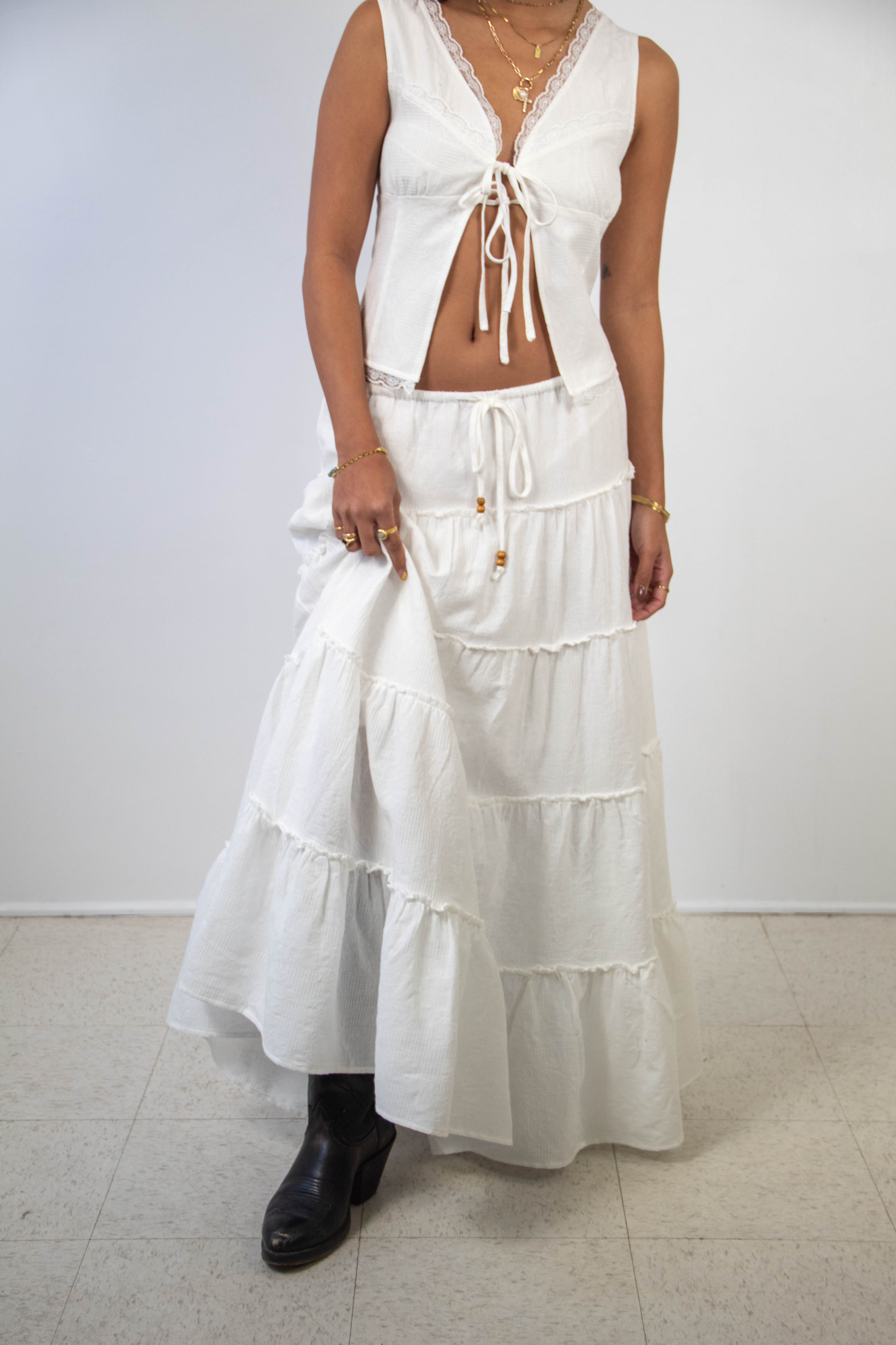 Tiered Maxi Skirt