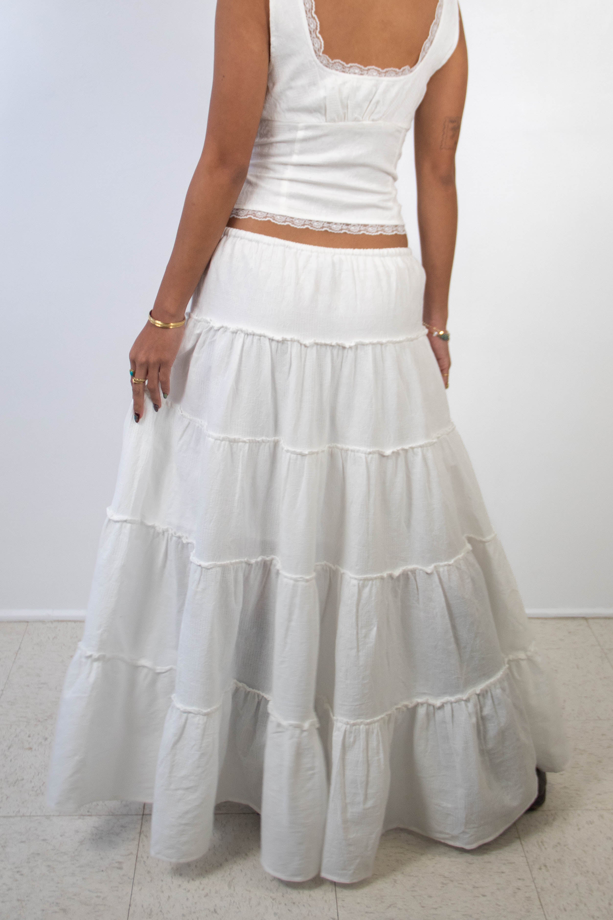 Tiered Maxi Skirt