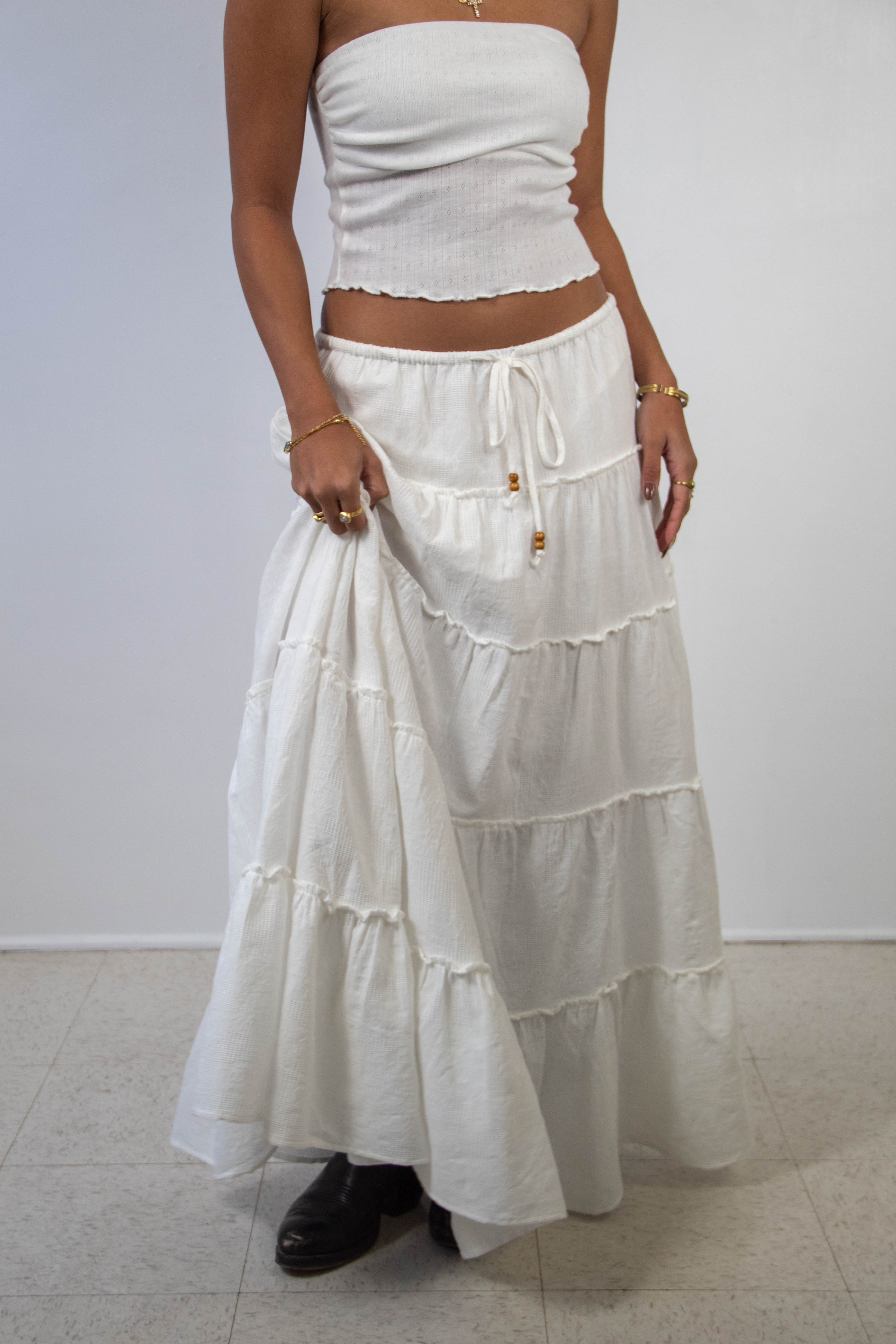 Tiered Maxi Skirt