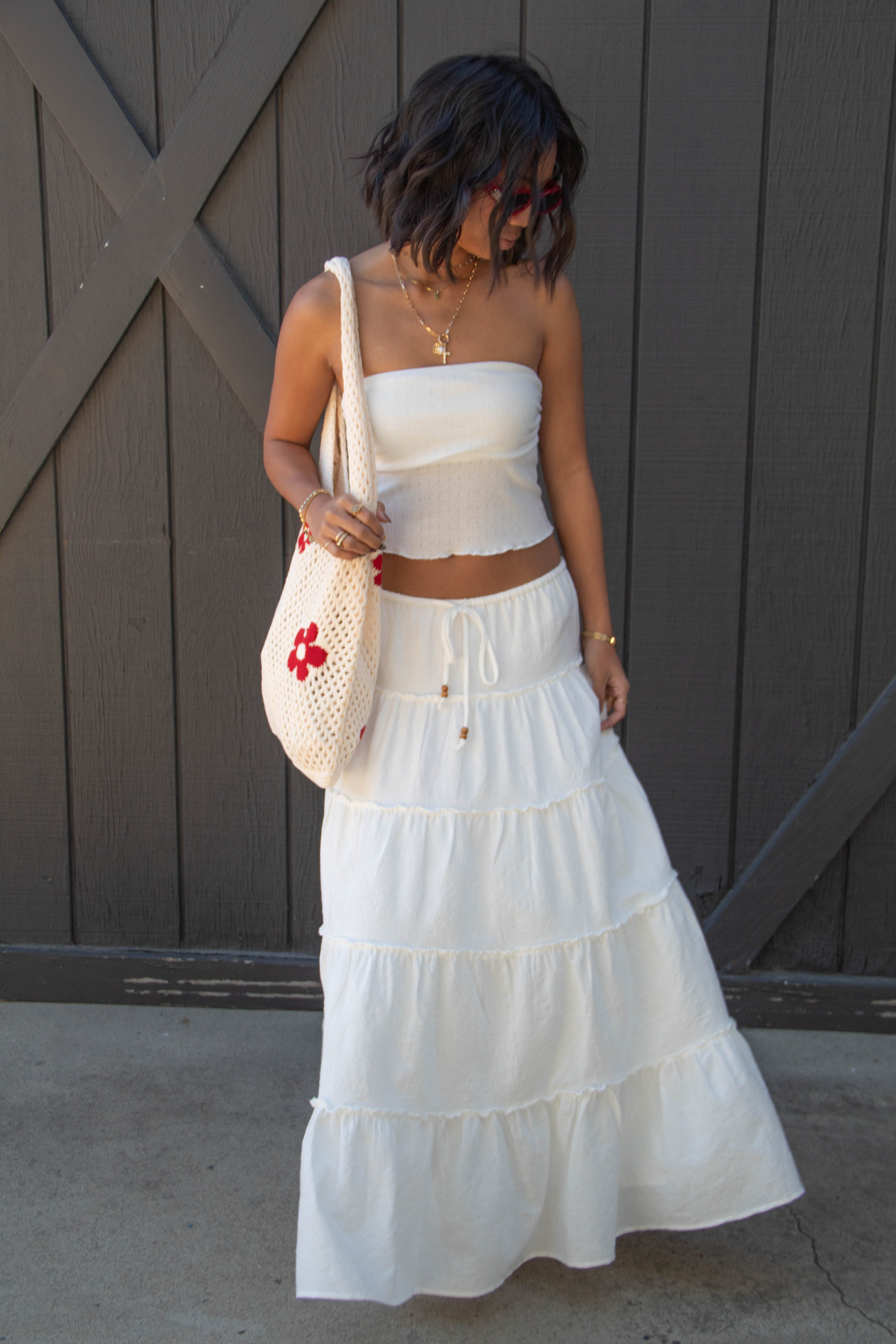 Tiered Maxi Skirt