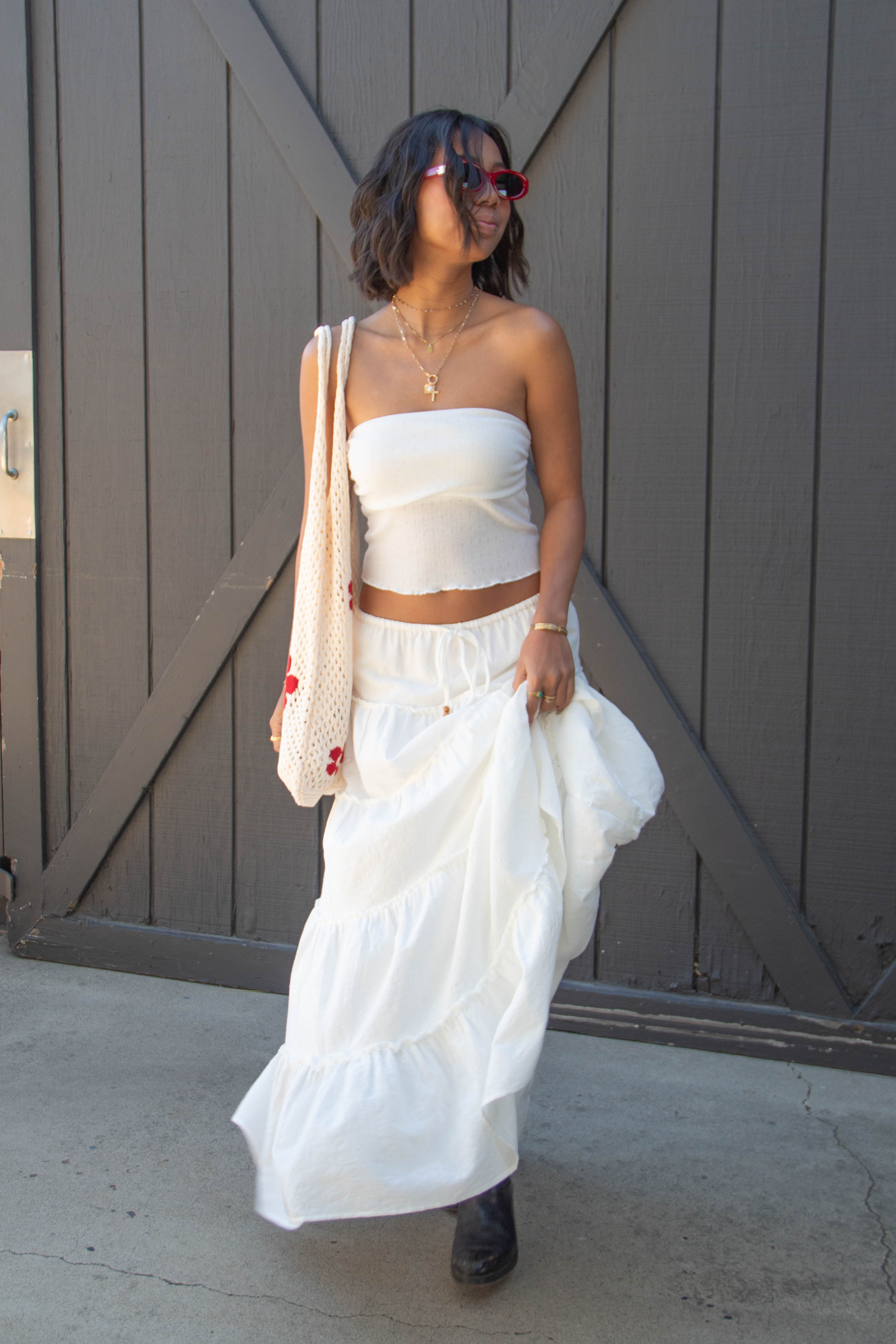 Tiered Maxi Skirt