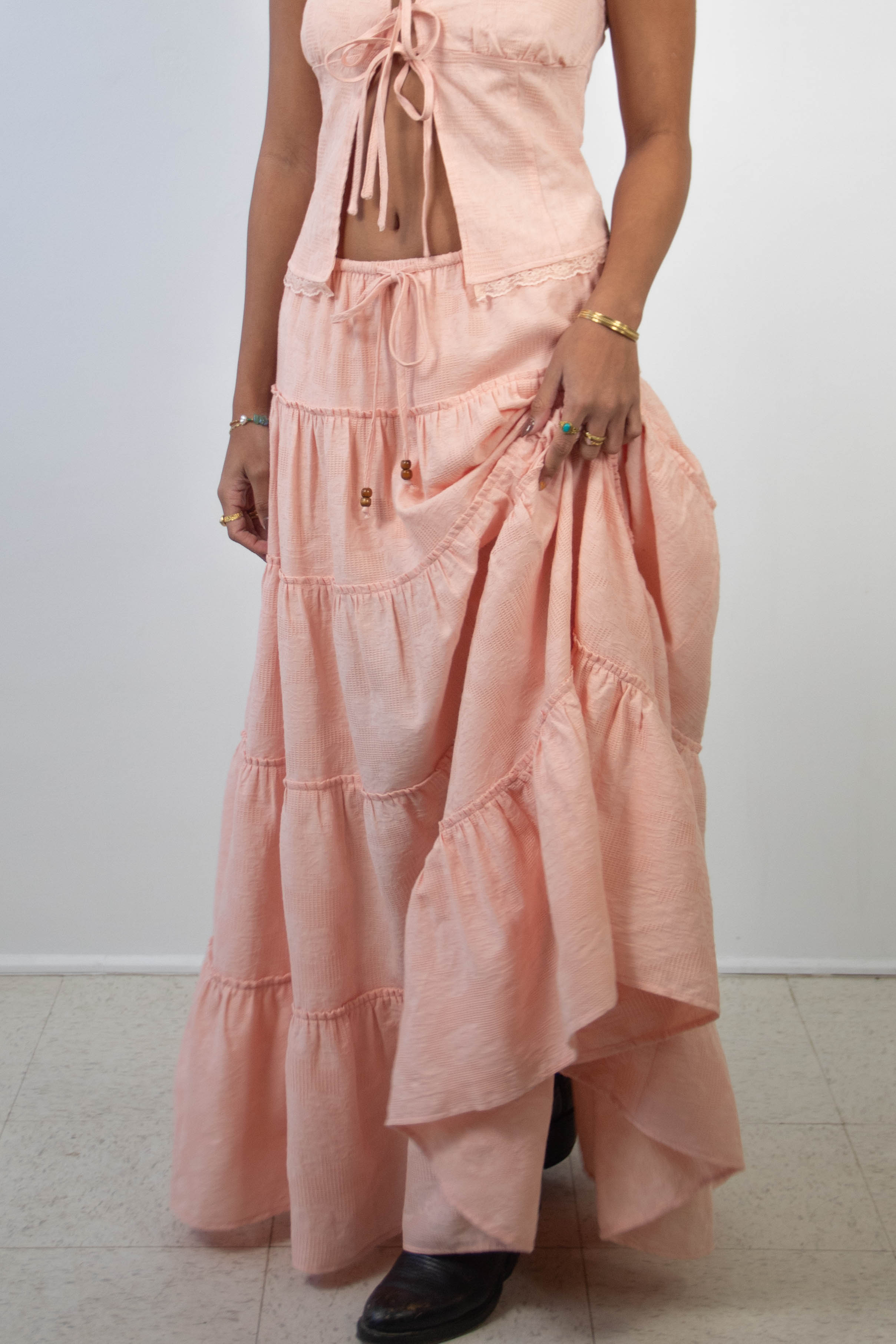 Tiered Maxi Skirt