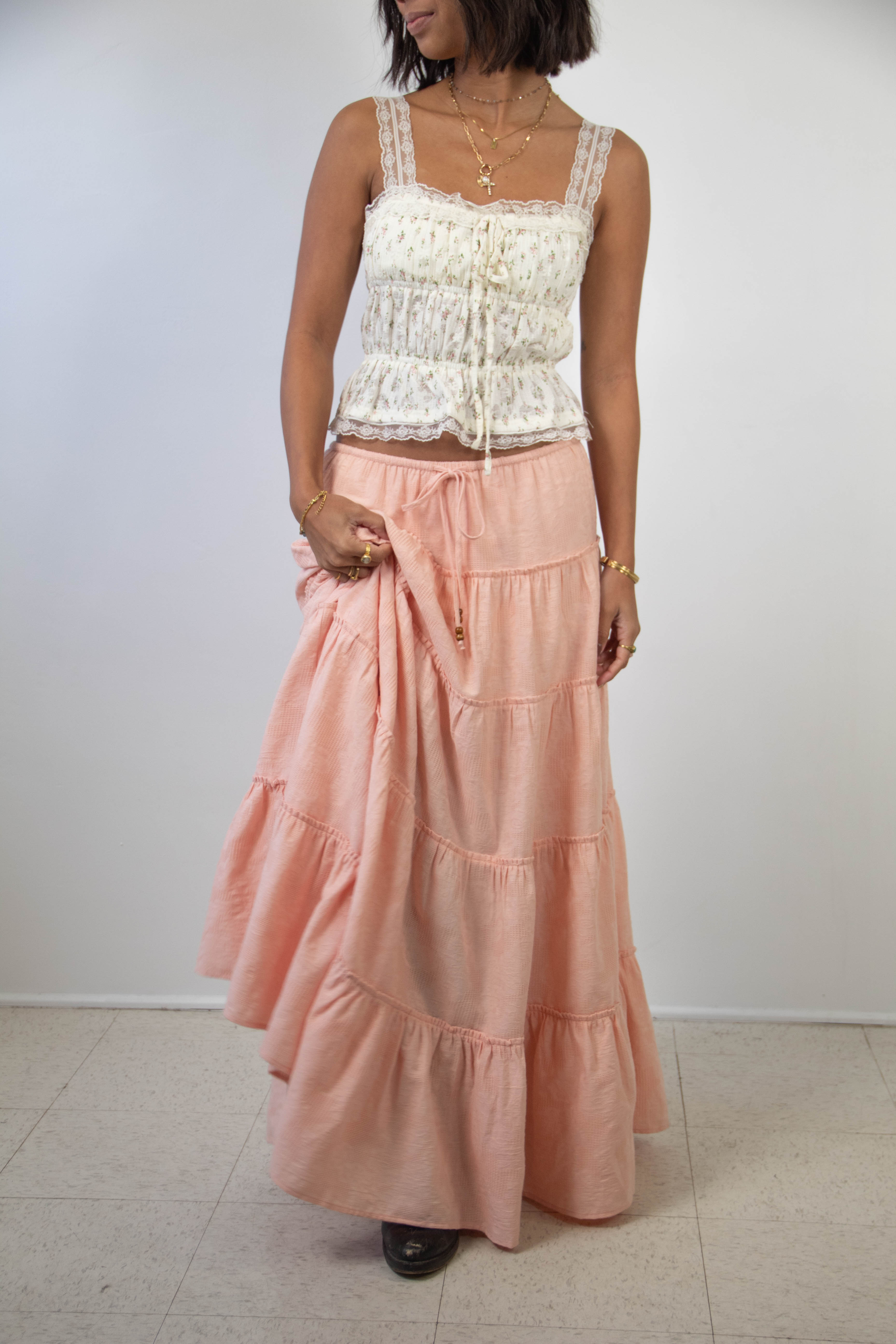 Tiered Maxi Skirt